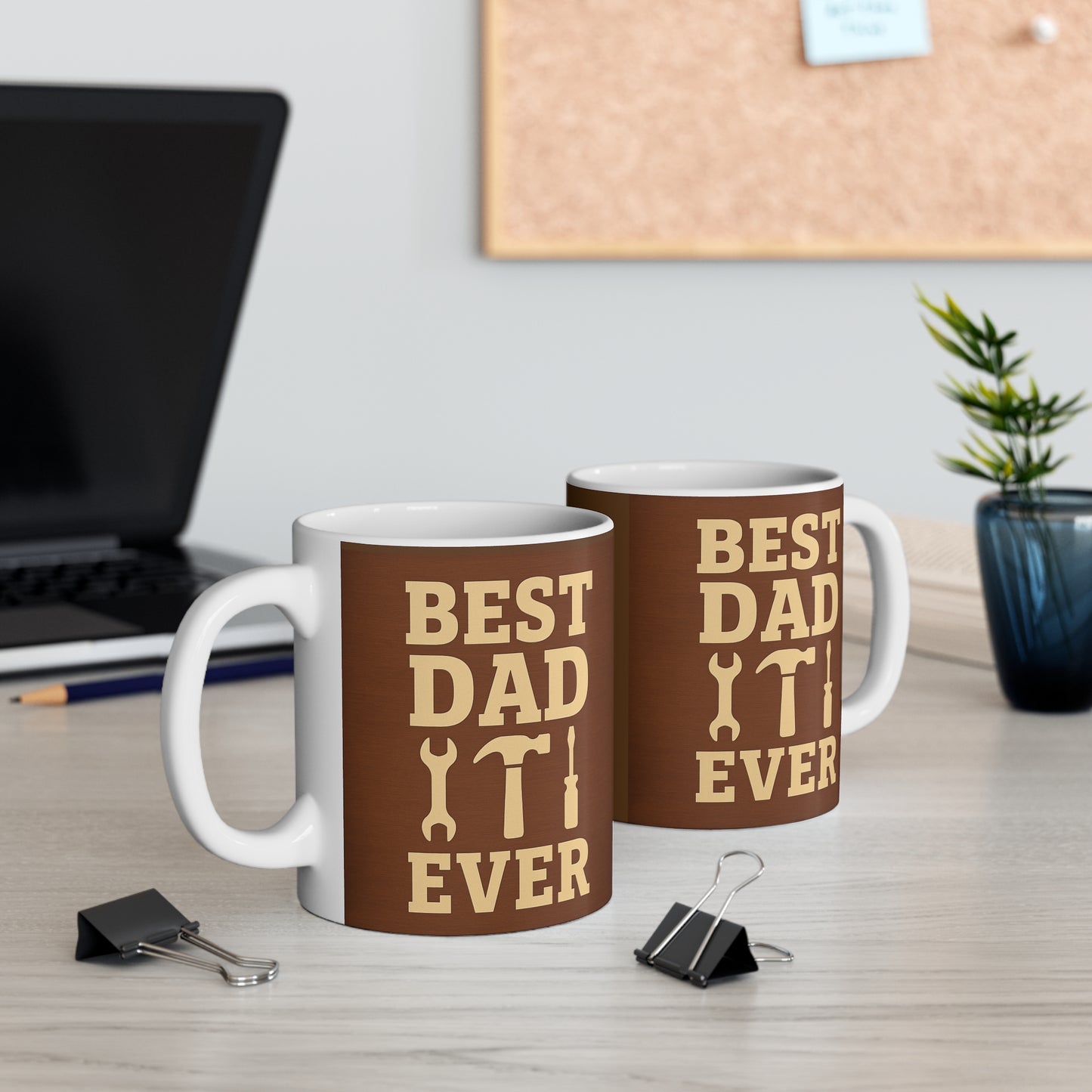 Best Dad Ever Mug - Perfect Gift for Father's Day, Coffee Lovers, Birthday, DIY Enthusiasts, Home & Office Decor