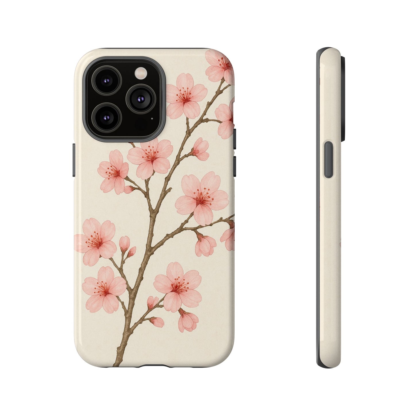 Cherry Blossom Phone Case, Floral Phone Cover, Tough Case for Gifts, Spring Decor, Cute Tech Accessories, Nature Lover's Gift
