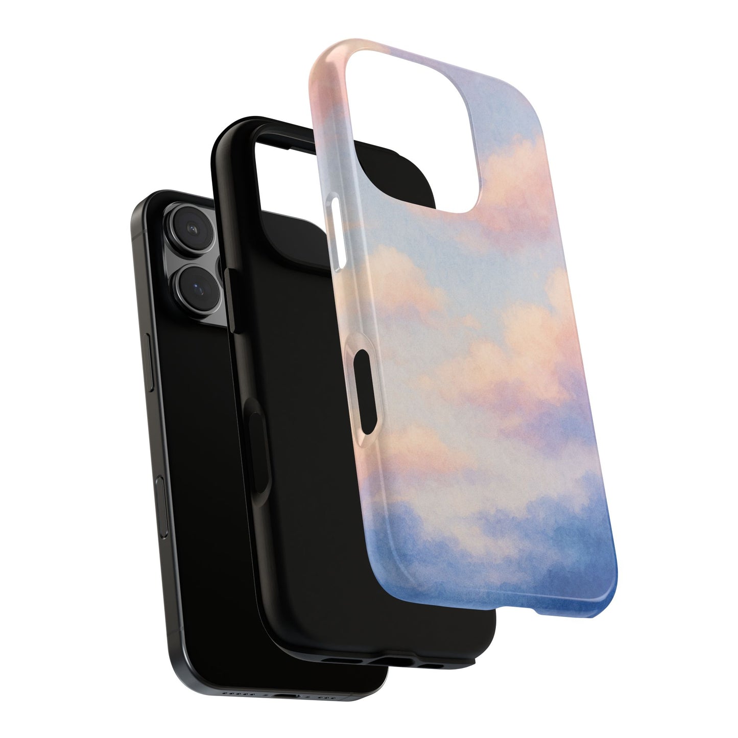 Sky Blue Cloud Phone Case, Tough Phone Cover, Aesthetic Cell Phone Accessory, Gift for Teen, Trendy Tech Protection