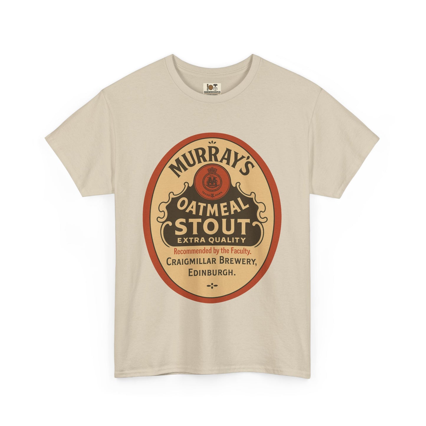 Vintage-Inspired Stout Beer Tee, Perfect for Beer Lovers, Casual Wear, Gifts, Unisex Heavy Cotton Tee with Brewery Design