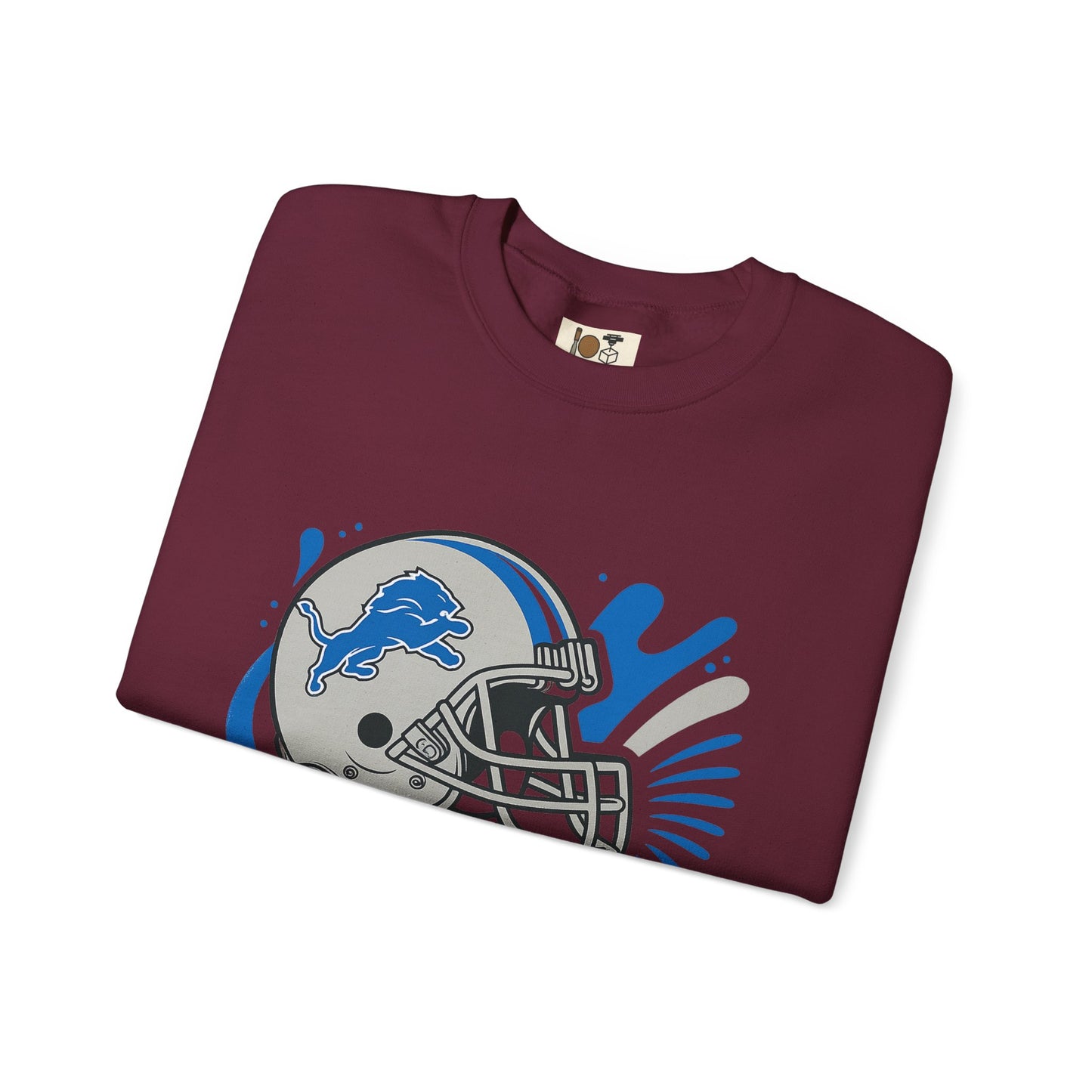 Detroit Lions Sweatshirt, Unisex Heavy Blend Crewneck, Game Day Apparel, Sports Fan Gift, NFL Team Merchandise, Casual Comfort