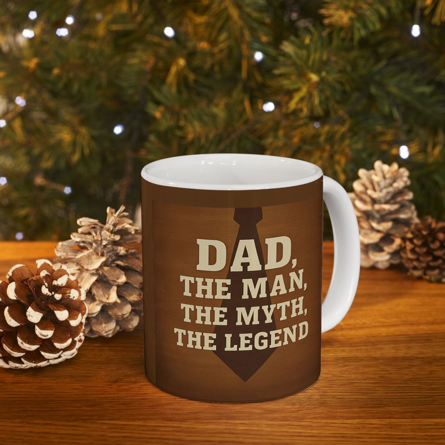Father's Day Quote Ceramic Mug, Gift for Dad, All Occasion Coffee Mug, Inspirational Beverage Cup, Dad's Birthday Present