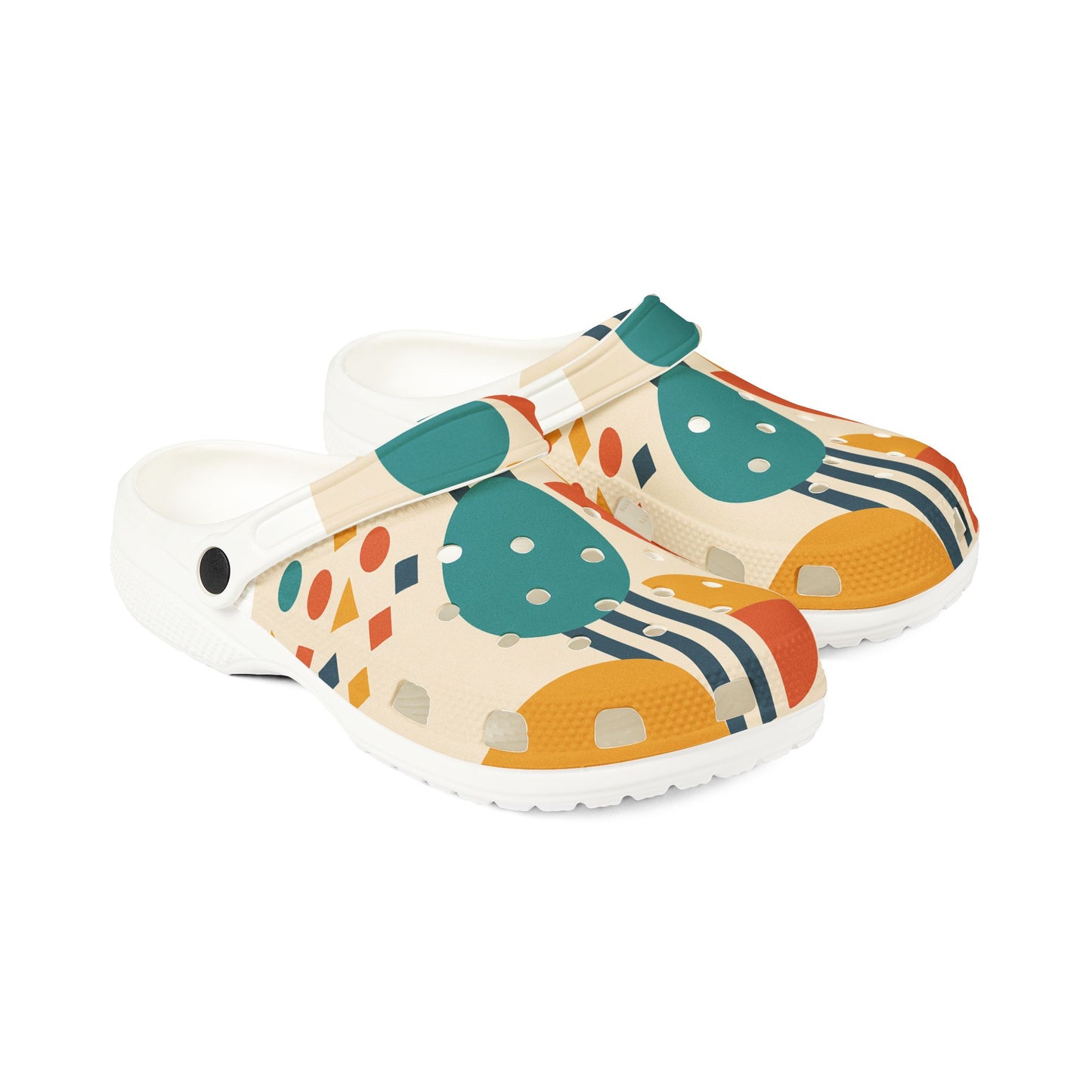 Stylish EVA Foam Rubber Clogs - Colorful AOP Design for Comfort & Fun, Perfect for Summer, Casual Outings, Garden Wear, Gift Ideas