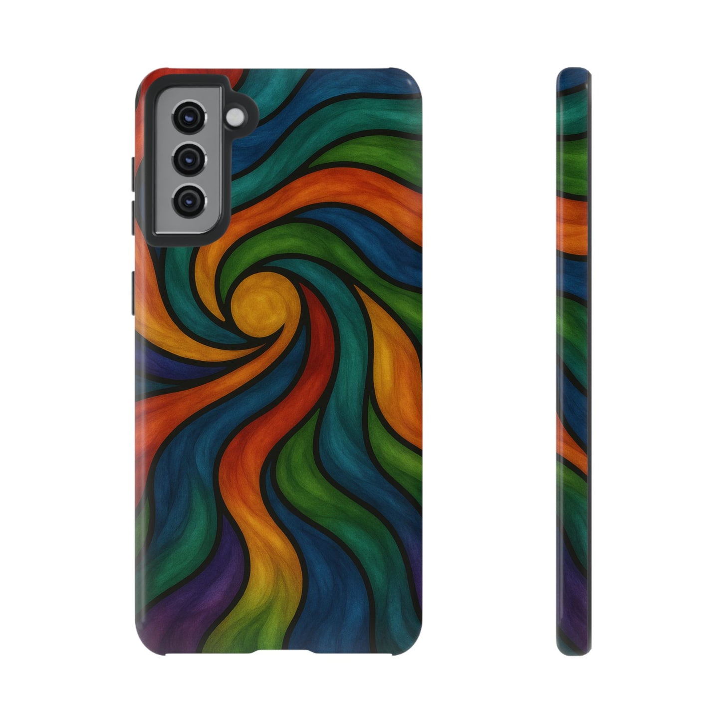 Colorful Swirl Phone Case | Tough Cases, Vibrant Design, Gift for Art Lovers, Funky Case, Unique Phone Accessories
