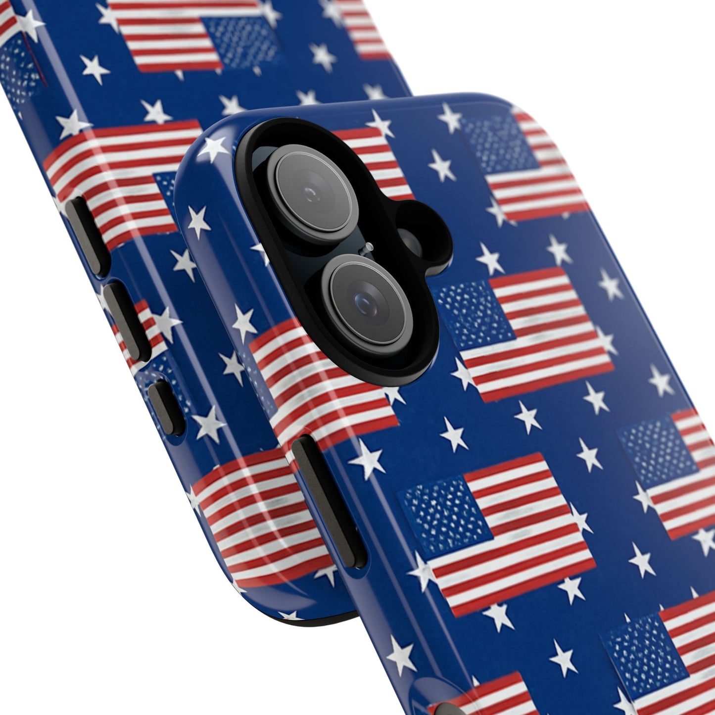 Patriotic Phone Case, Independence Day Accessories, American Flag Design, Star-Spangled Cover, Summer BBQ Gift