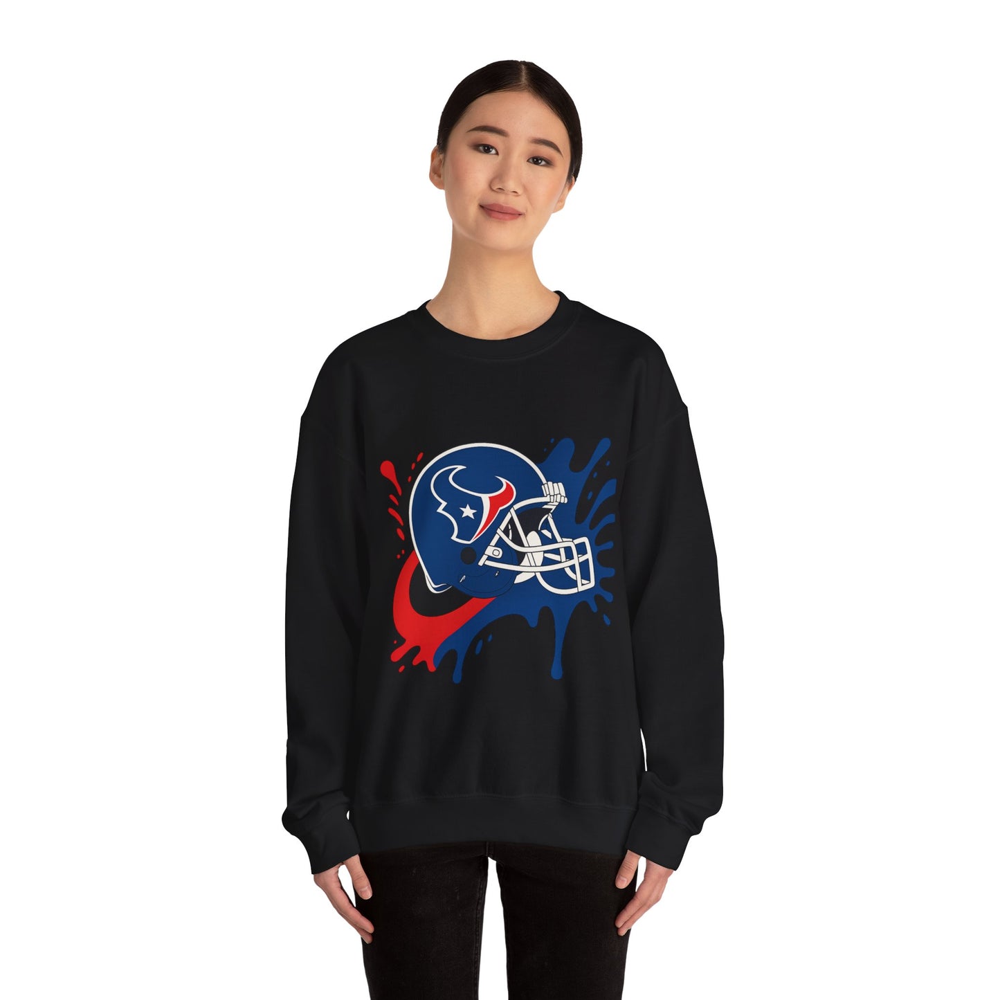 Sporty Splash Crewneck Sweatshirt - Perfect for Game Day, Football Fan Gear, Casual Style, Unisex Apparel, Gift for Sports Lovers