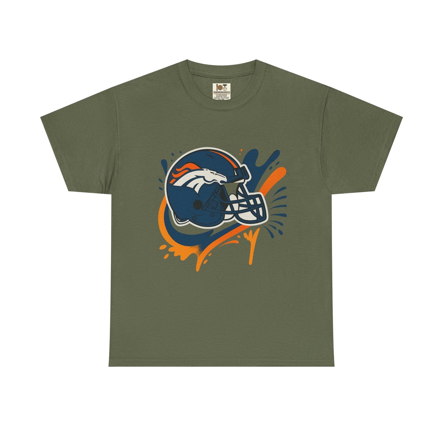 Denver Broncos Heavy Cotton Tee, Sports Team Shirt, Game Day Apparel, Unisex T-Shirt, Football Fan Gift, Denver Merchandise