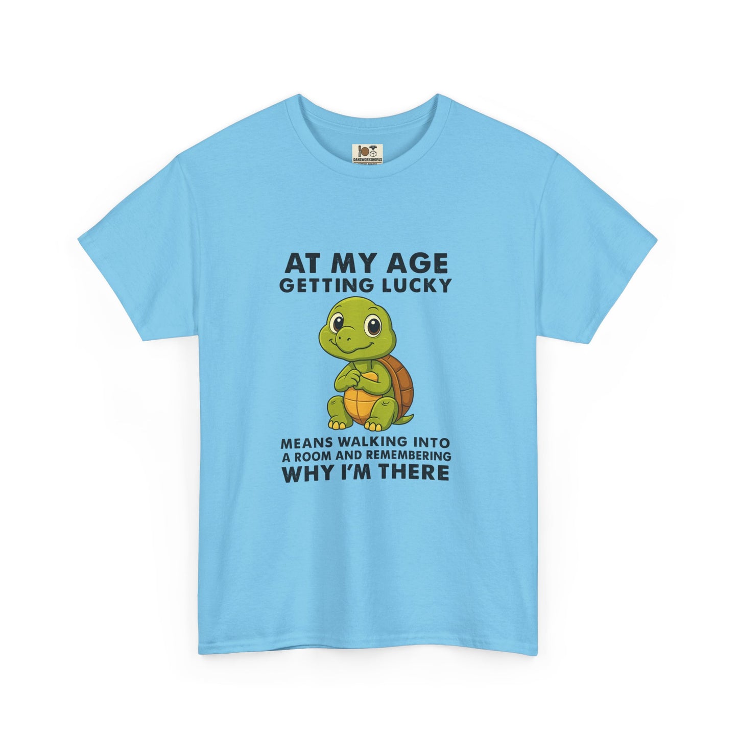 Funny Turtle Tee, Unisex Heavy Cotton T-shirt, Birthday Gift, Perfect for Turtle Lovers, Lighthearted Humor Shirt