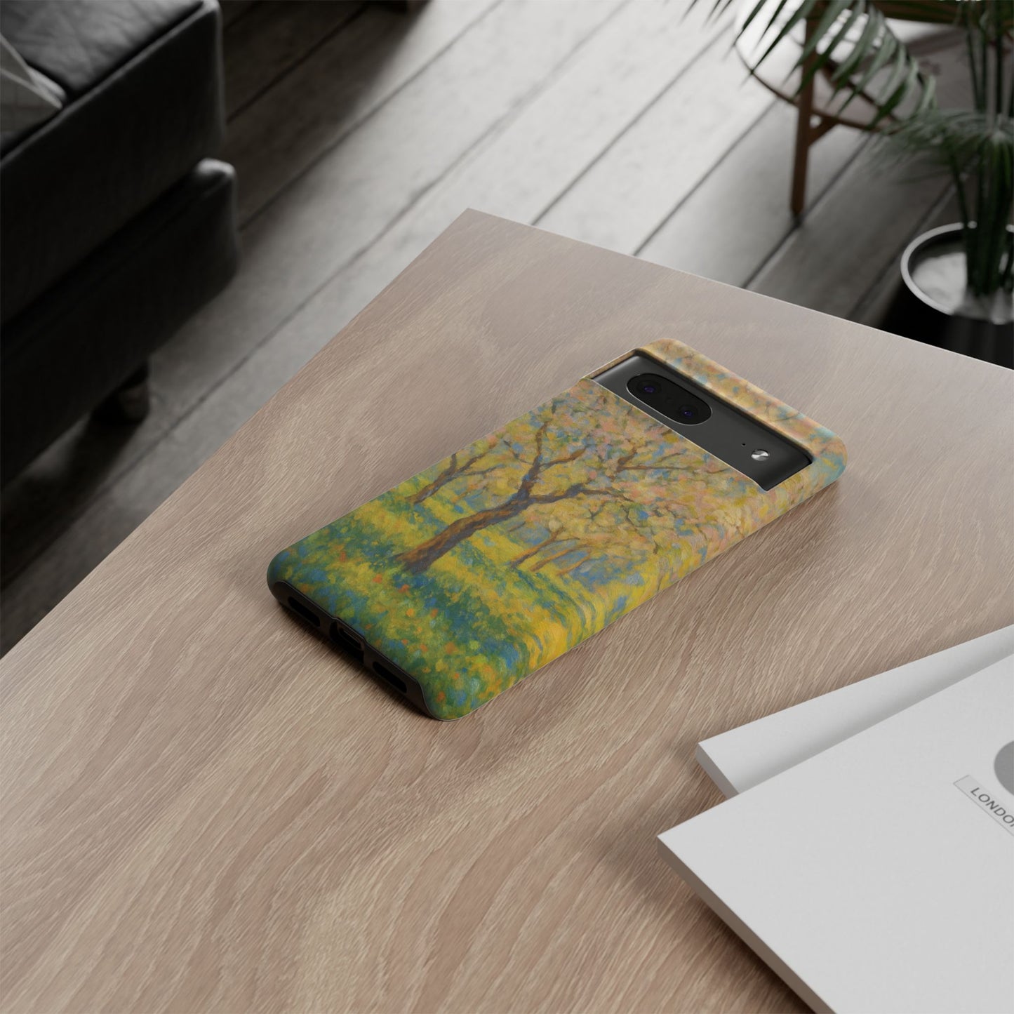 Artistic Phone Case, Tough Phone Case, Flower Tree Case, Spring Decor, Unique Phone Cover, Nature Lover Gift