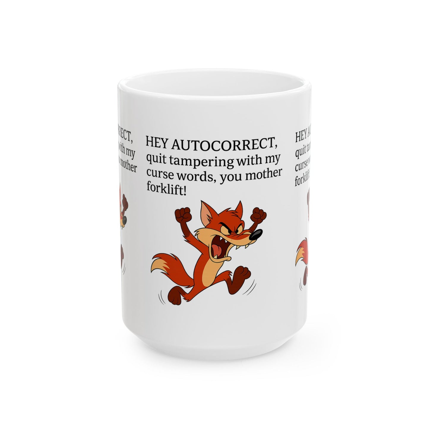 Funny Autocorrect Ceramic Mug, Gift for Friends, Cute Coffee Mug, Office Humor Cup, Quirky Tea Mug, Playful Kitchen Decor