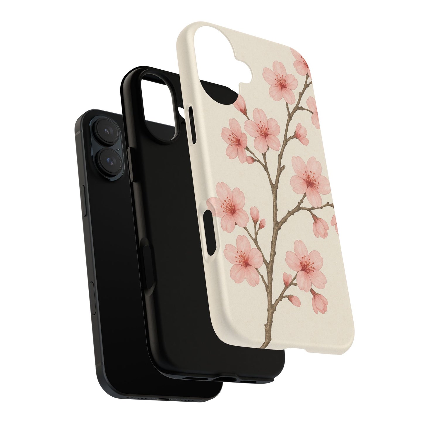 Cherry Blossom Phone Case, Floral Phone Cover, Tough Case for Gifts, Spring Decor, Cute Tech Accessories, Nature Lover's Gift