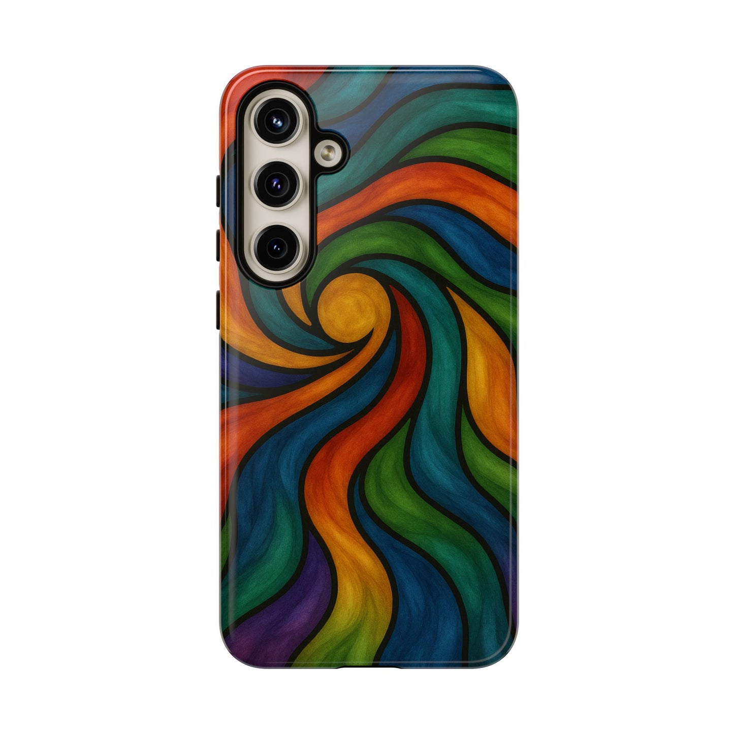 Colorful Swirl Phone Case | Tough Cases, Vibrant Design, Gift for Art Lovers, Funky Case, Unique Phone Accessories
