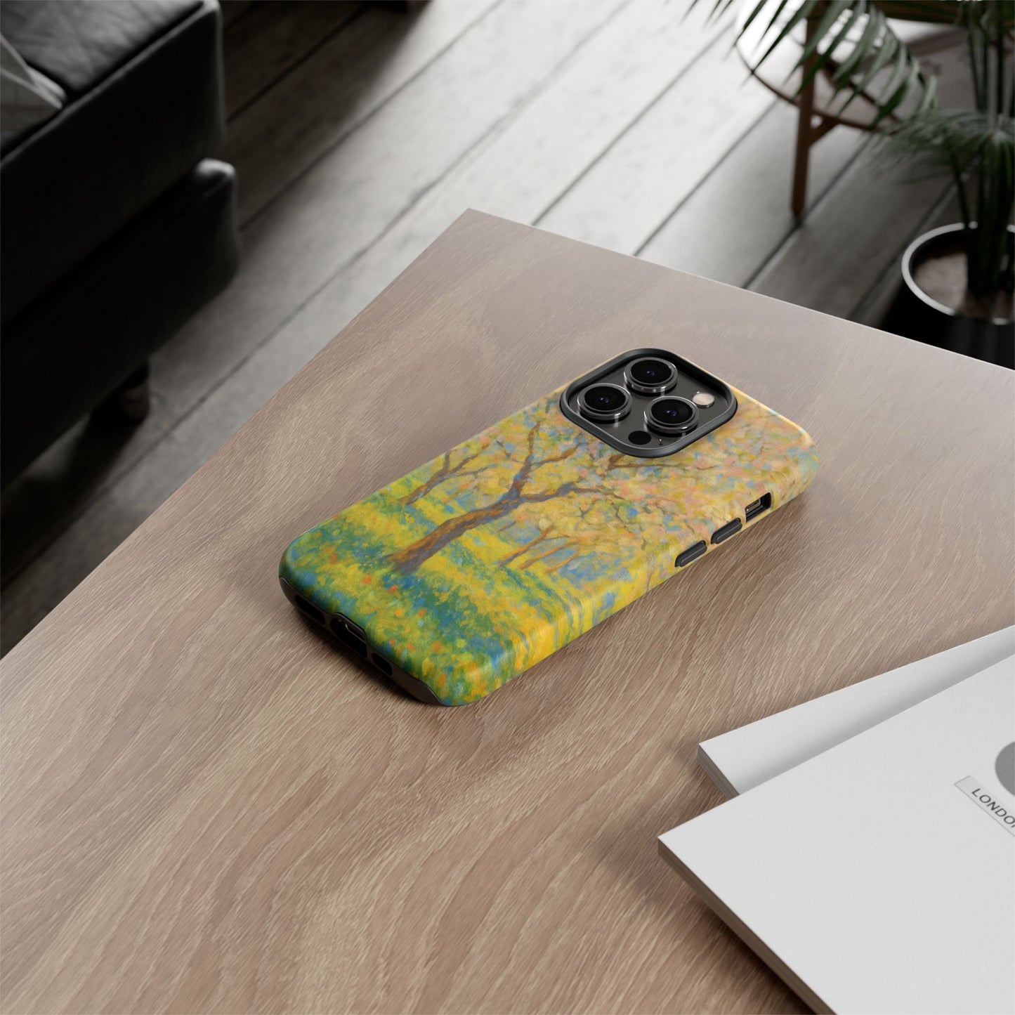 Artistic Phone Case, Tough Phone Case, Flower Tree Case, Spring Decor, Unique Phone Cover, Nature Lover Gift