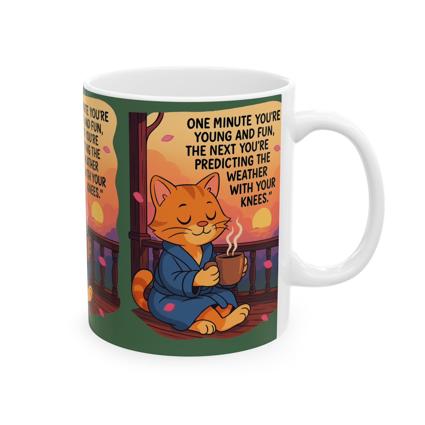 Cozy Cat Quote Ceramic Mug, Funny Gift, Cat Lover Mug, Home Decor, Tea and Coffee Cup, Perfect for Birthday or Holiday