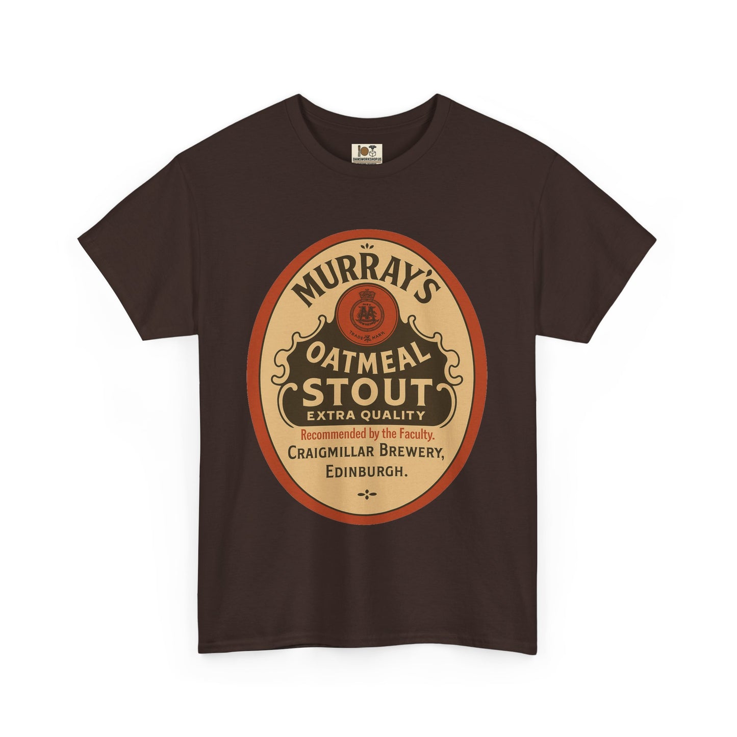 Vintage-Inspired Stout Beer Tee, Perfect for Beer Lovers, Casual Wear, Gifts, Unisex Heavy Cotton Tee with Brewery Design