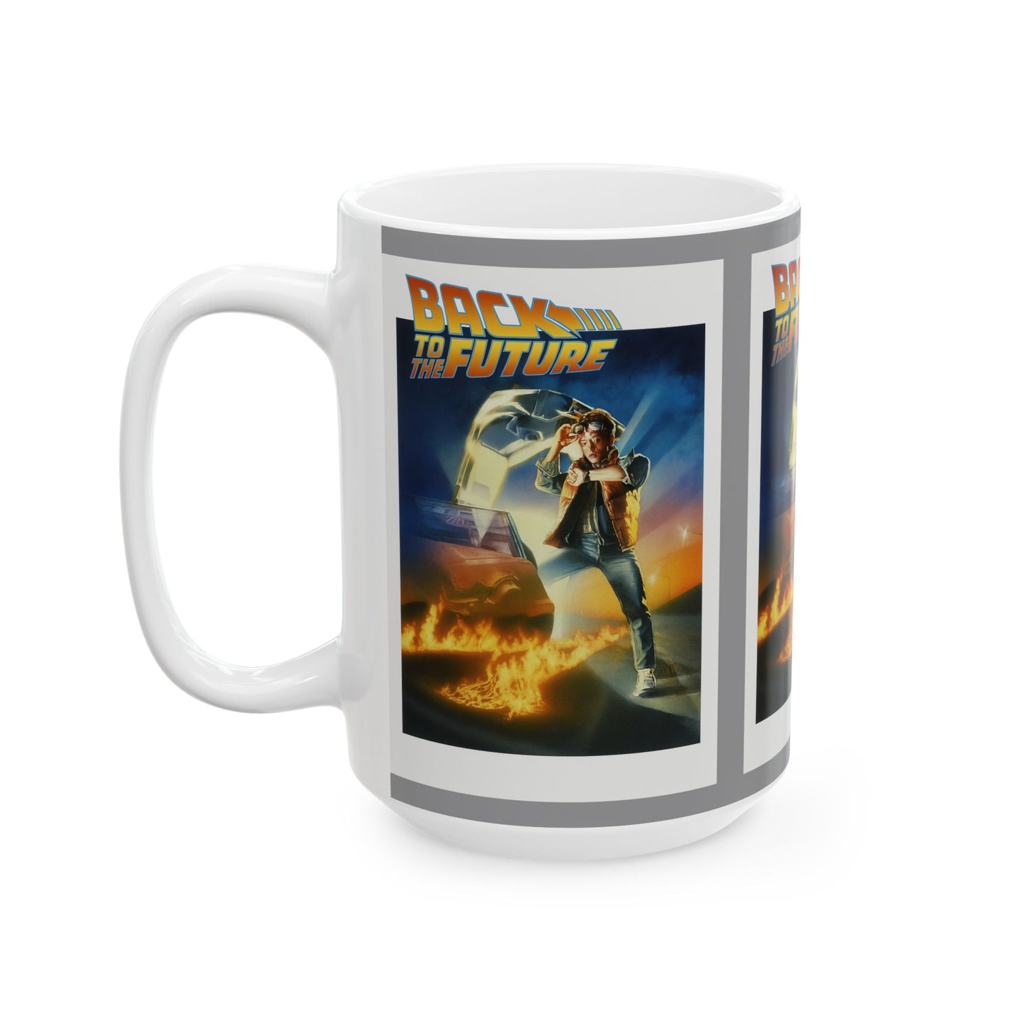 Back to the Future Ceramic Mug, Movie Lover Gift, 80s Nostalgia Cup, Time Travel Collectible, Geeky Drinkware