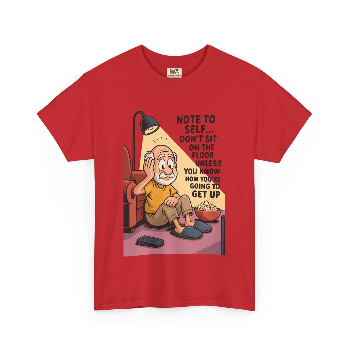 Funny Note to Self Tee for Laziness Lovers, Humor T-Shirt, Quirky Cotton Shirt, Gift for Friends, Relaxation Apparel