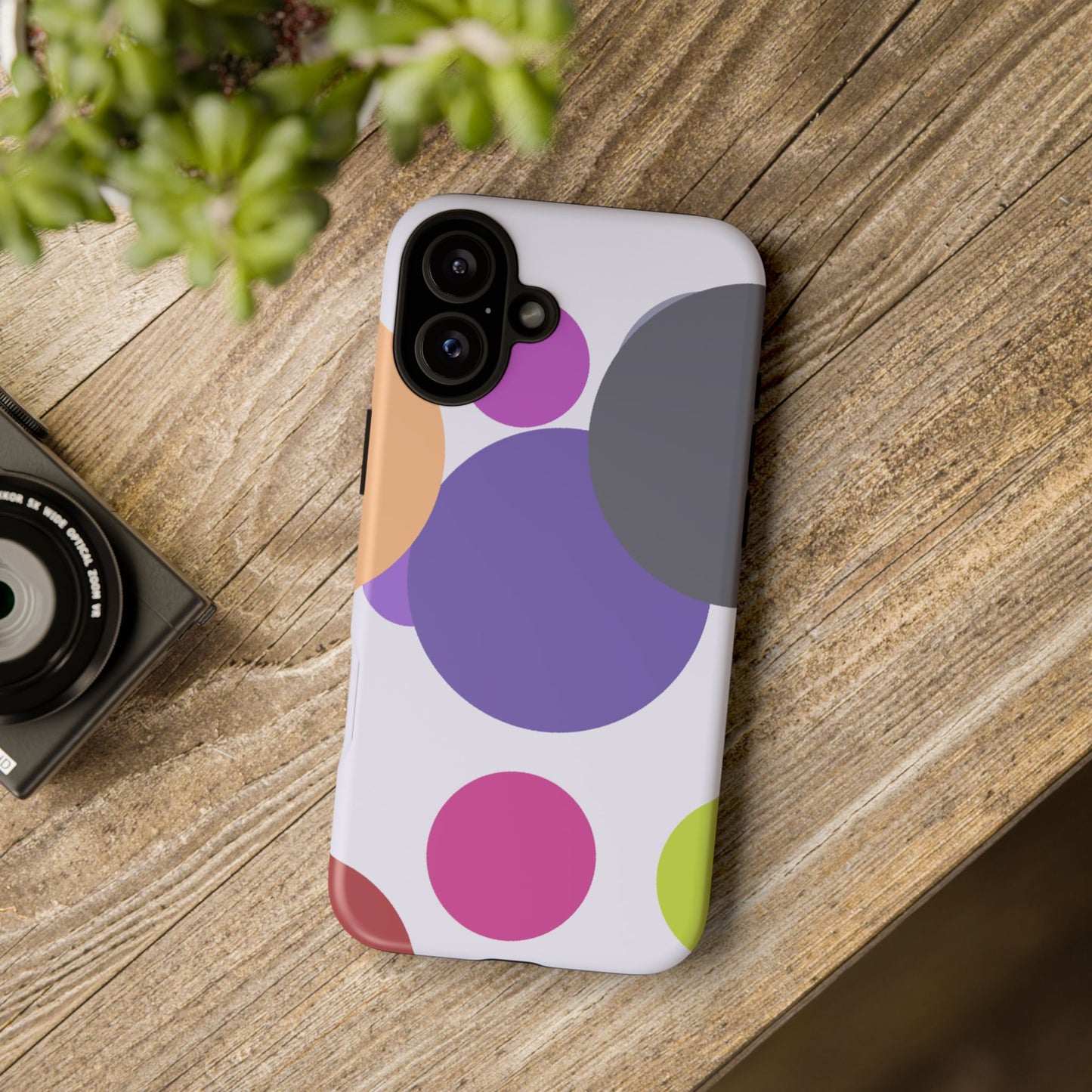 Colorful Geometric Phone Case, Bold Protective Cover for iPhone, Unique Gift for Trendy Teens, Fun Customizable Cases, Modern Design