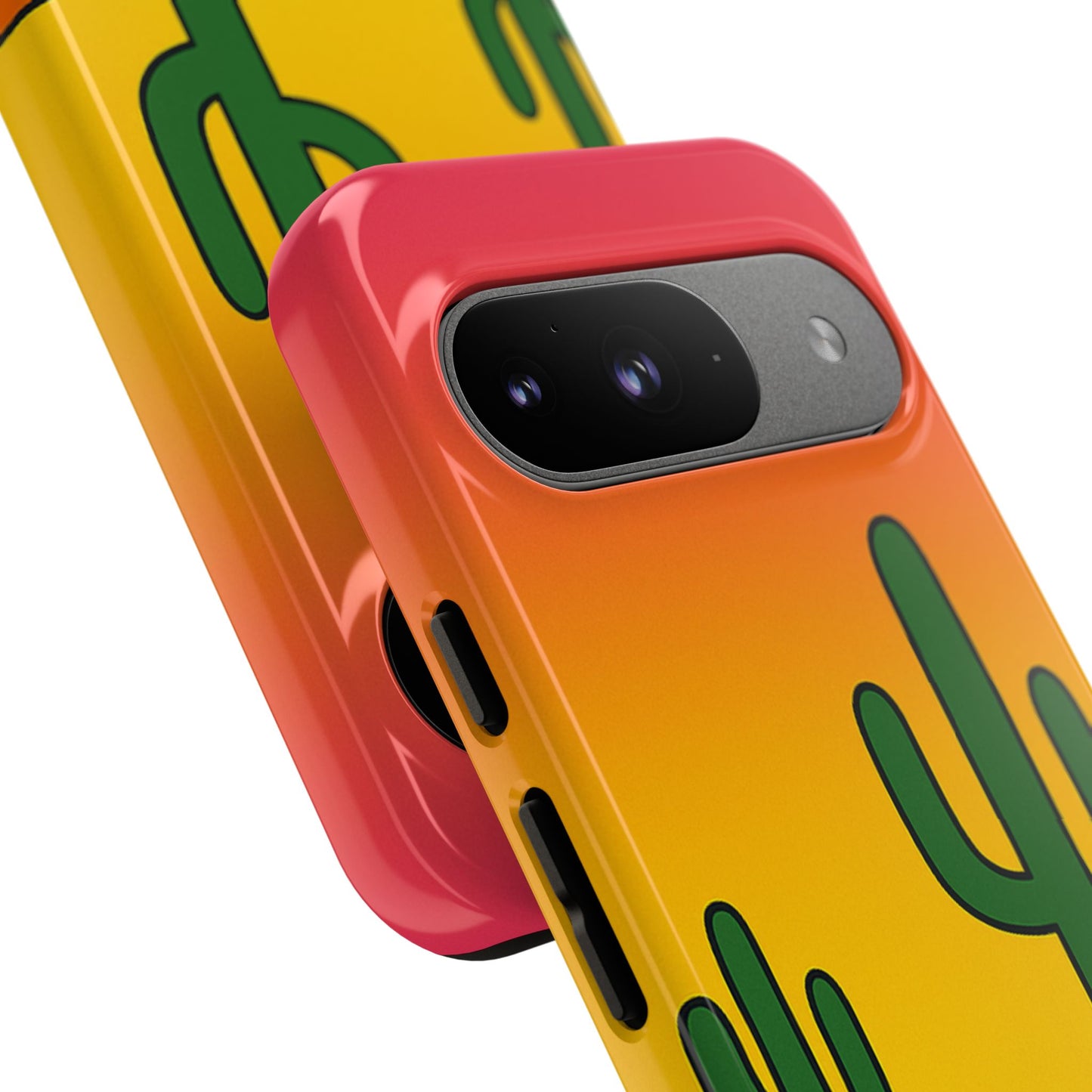 Desert Vibes Phone Case, Tough Cases, Cactus Design, Colorful Phone Cover, Summer Aesthetic, Unique Gift Idea