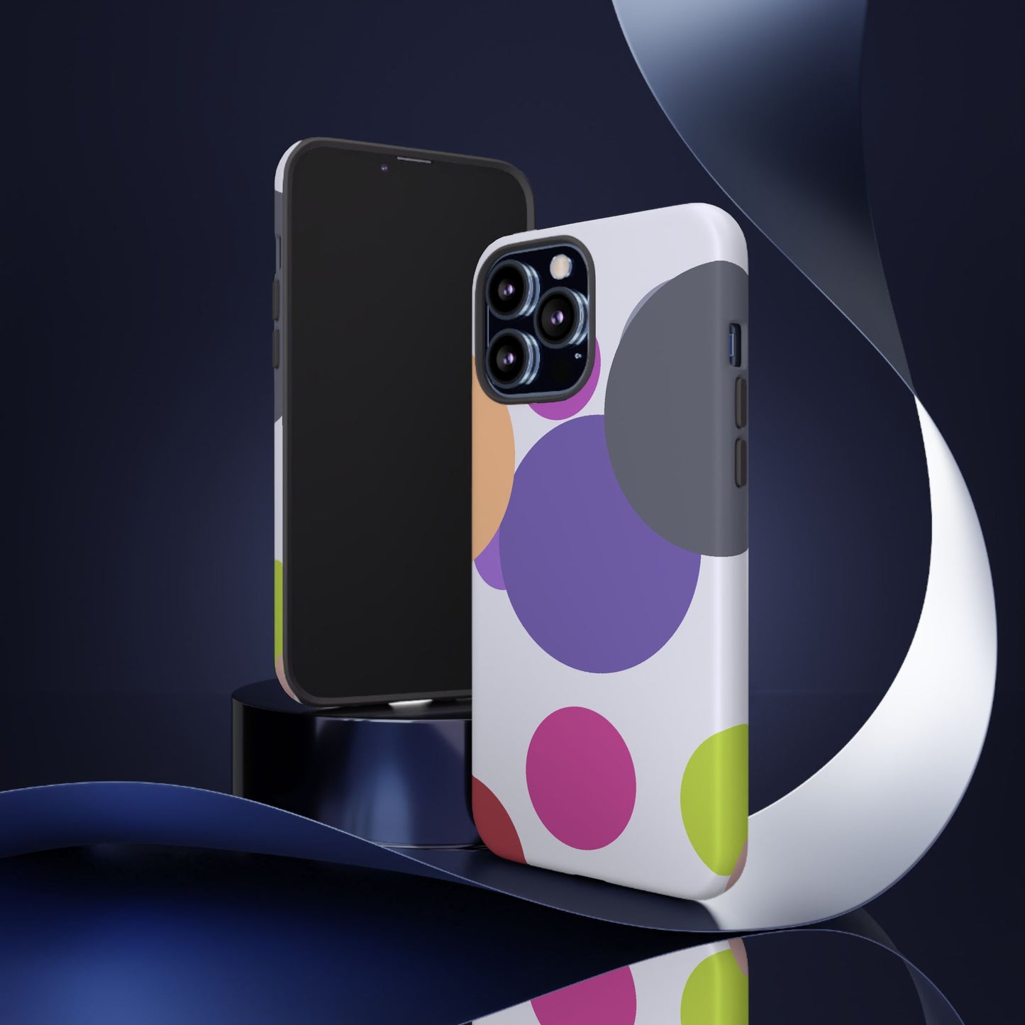 Colorful Geometric Phone Case, Bold Protective Cover for iPhone, Unique Gift for Trendy Teens, Fun Customizable Cases, Modern Design
