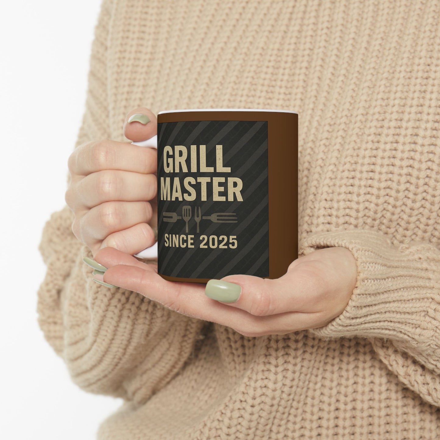 Grill Master Ceramic Mug - Perfect Gift for BBQ Lovers, Coffee Enthusiasts, Father's Day, Home Decor, Kitchen Essentials