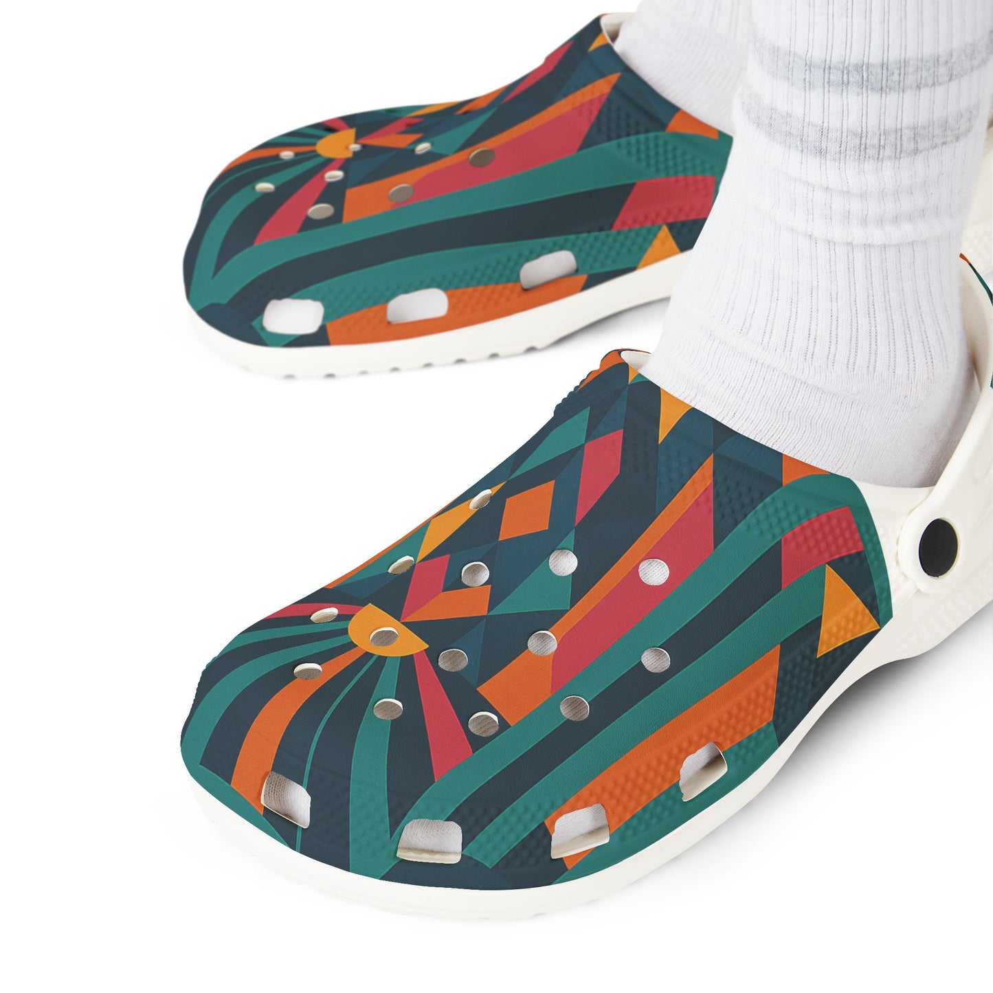 Vibrant AOP EVA Foam Clogs for Trendy Comfort | Unique Slip-On Shoes, Summer Fun, Festival Footwear, Casual Wear, Gift Ideas