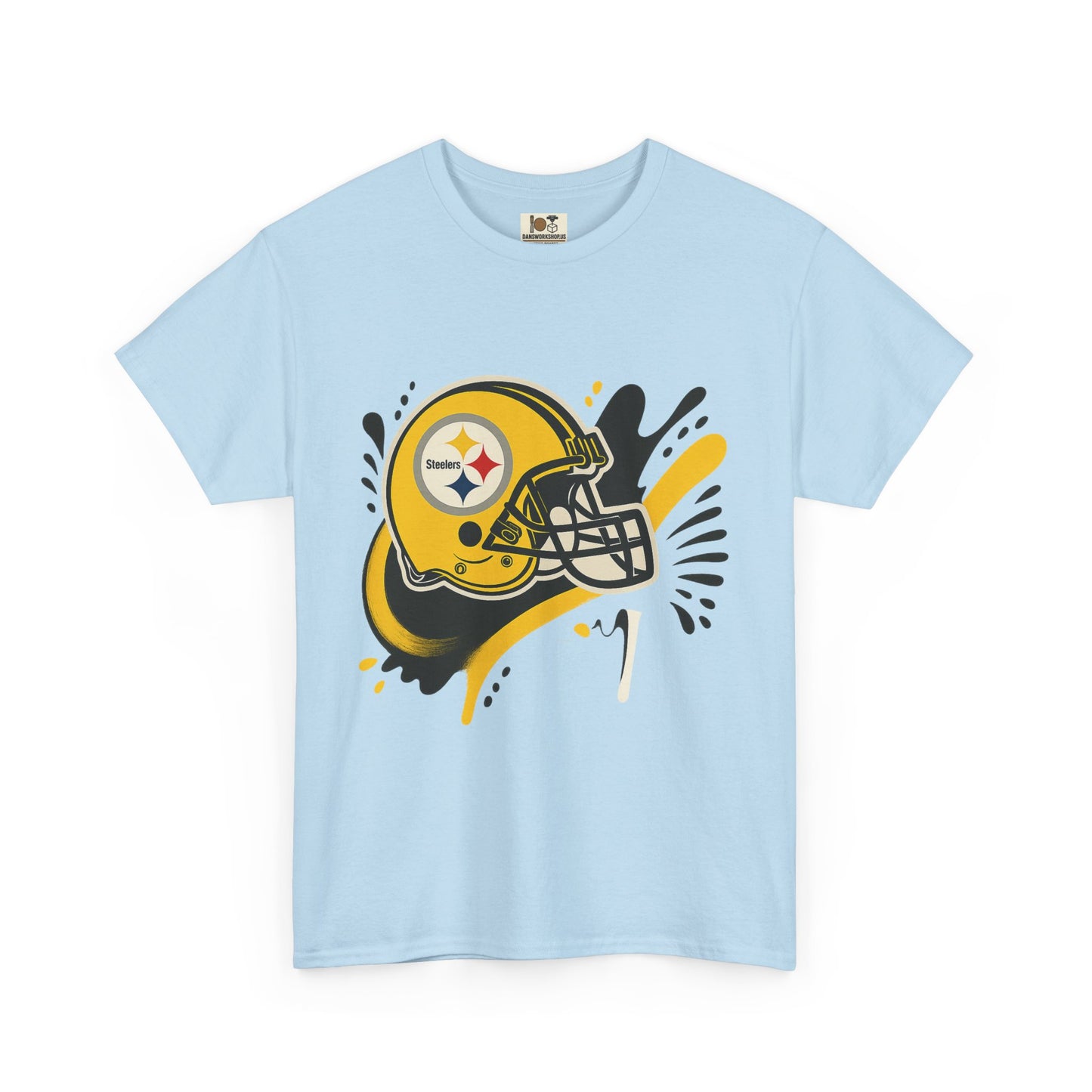 Pittsburgh Steelers Inspired Unisex Heavy Cotton Tee, Sports Fan T-Shirt, Game Day Apparel, Gift for Him/Her, Football Season Style