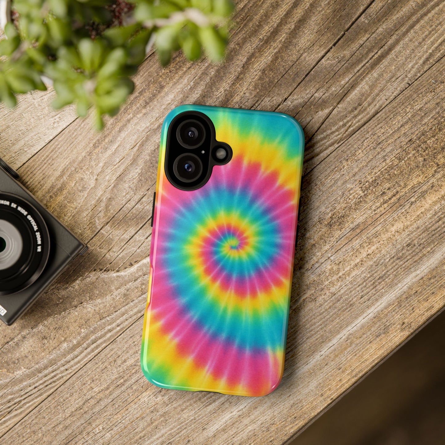 Colorful Tie-Dye Phone Case, Vibrant Phone Cover, Boho Style Accessory, Gift for Teens, Trendy Phone Accessories