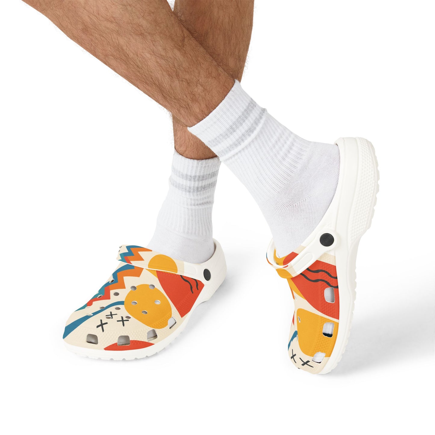 Colorful Patterned EVA Foam Clogs, Stylish Slip-On Shoes, Casual Footwear, Summer Accessories, Unique Gift Idea