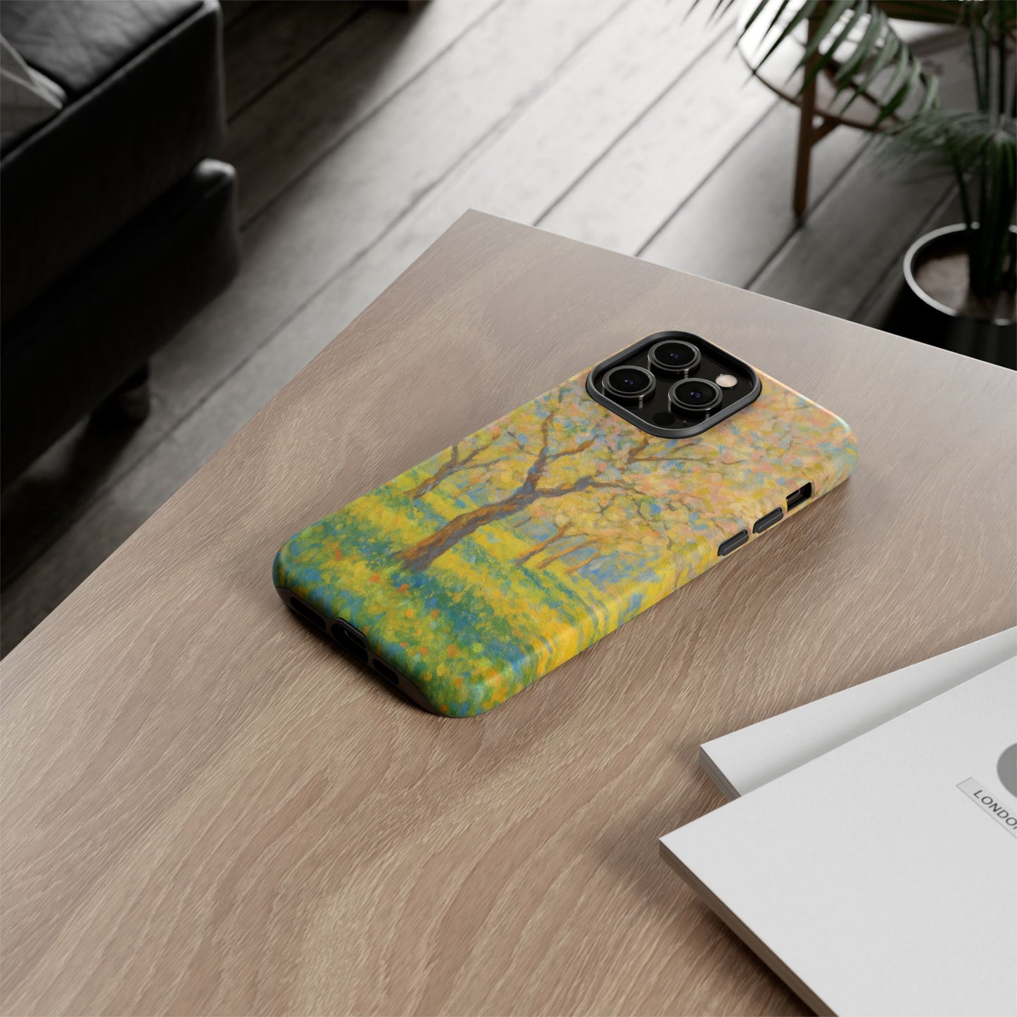 Artistic Phone Case, Tough Phone Case, Flower Tree Case, Spring Decor, Unique Phone Cover, Nature Lover Gift