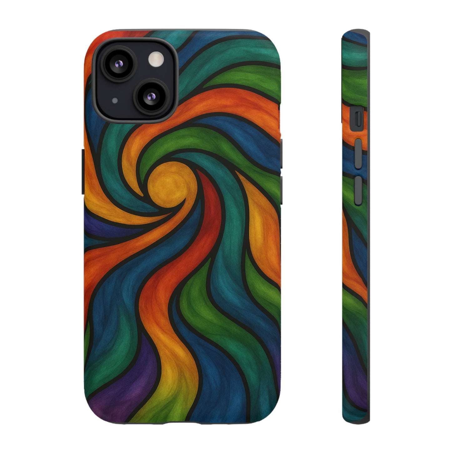 Colorful Swirl Phone Case | Tough Cases, Vibrant Design, Gift for Art Lovers, Funky Case, Unique Phone Accessories