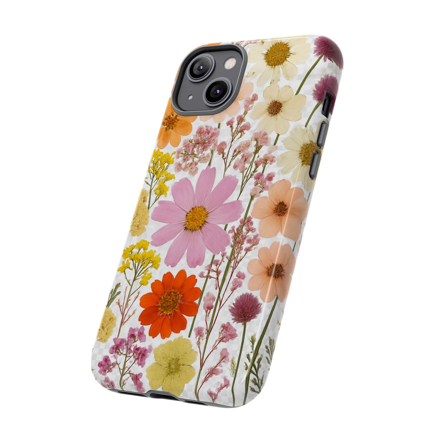 Floral Phone Case - Tough Cases, Stylish Protective Cover, Flower Design, Trendy Gift, Nature Lover Accessory, DRIED FLOWERS