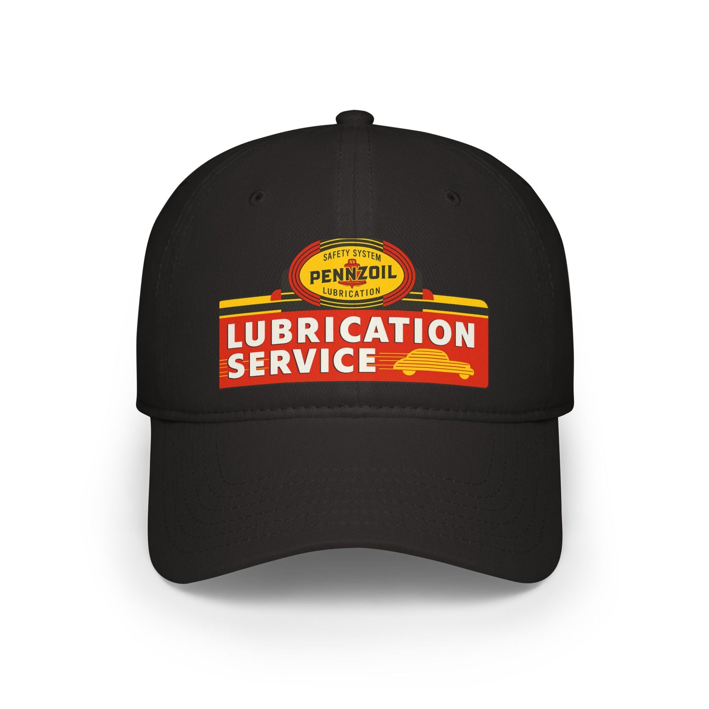 Vintage Lubrication Service Baseball Cap, Classic Red Cap, Automotive Hat, Gift for Car Lovers, Father's Day Accessory