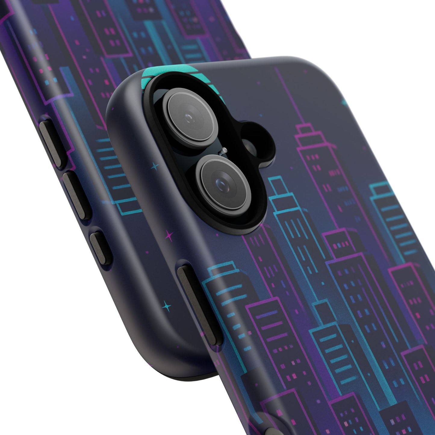 Cityscape Phone Case, Tough Cases, Urban Style, Nighttime Vibe, Phone Cover, Gift for City Lovers, Modern Design