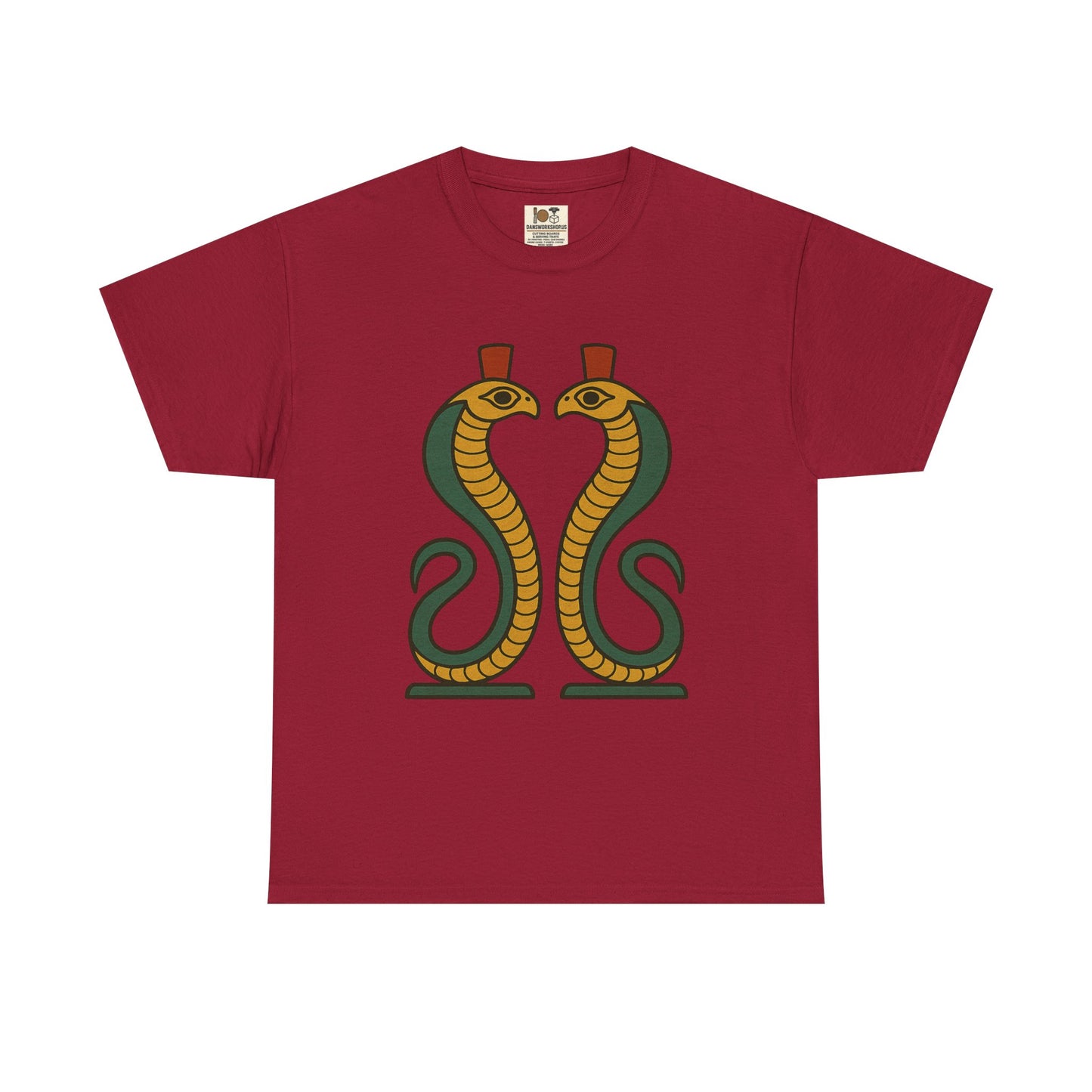 Cobra Graphic Tee - Unisex Heavy Cotton T-Shirt, Vintage Snake T-Shirt, Cool Graphic Tee, Animal Lover Gift, Summer Casual Wear, Egyptian