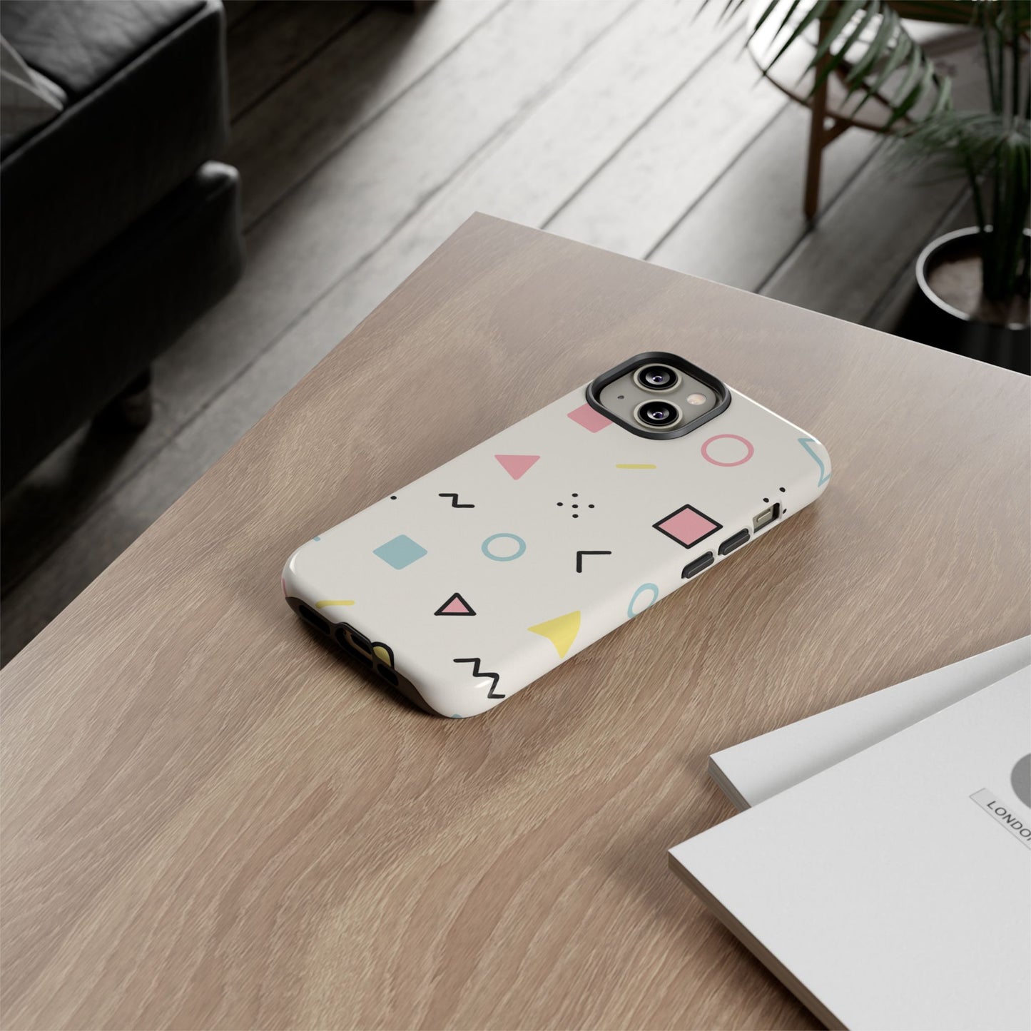 Geometric Phone Case - Stylish Tough Cases for Trendsetters, Unique Phone Covers, Modern Accessories, Gift Ideas for Her