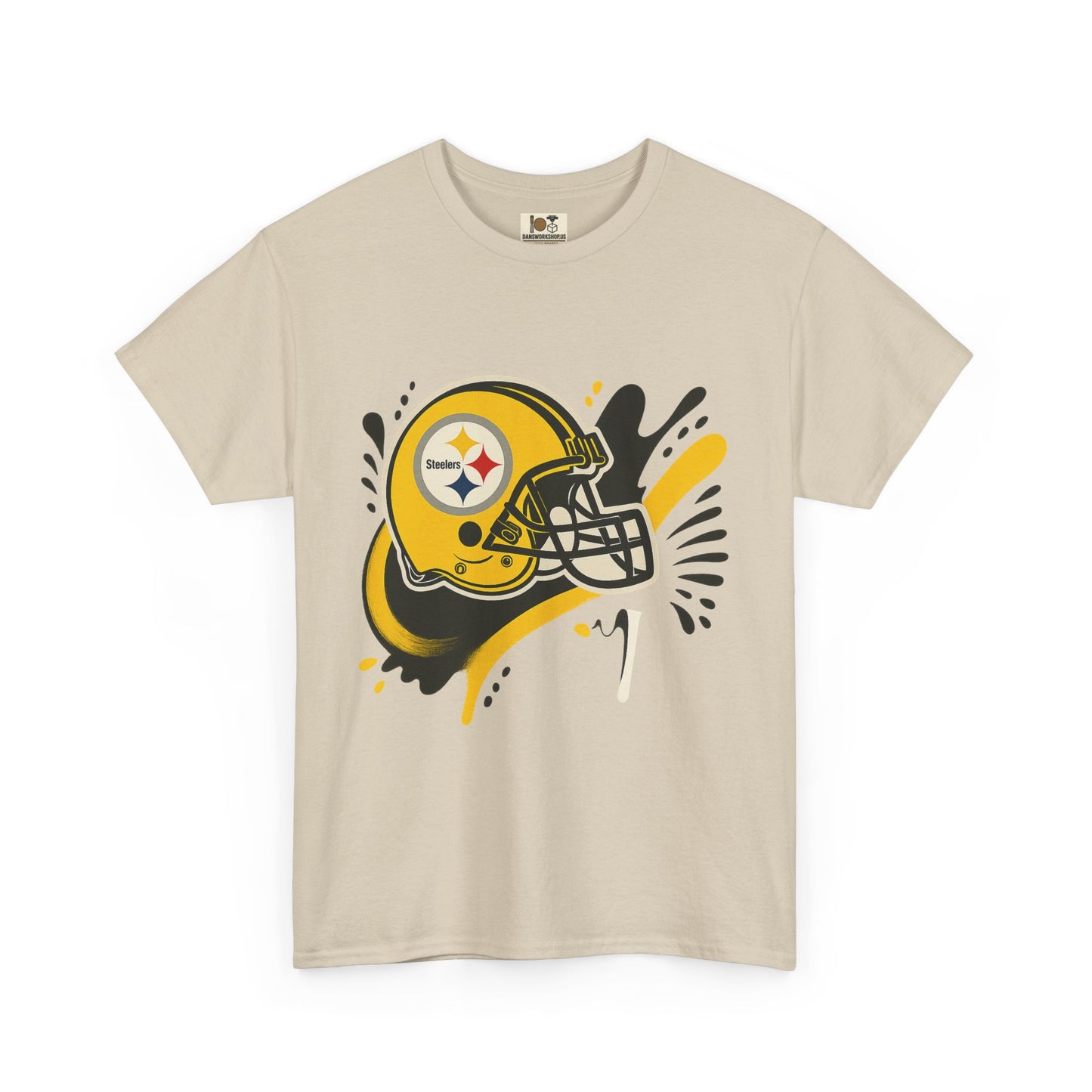 Pittsburgh Steelers Inspired Unisex Heavy Cotton Tee, Sports Fan T-Shirt, Game Day Apparel, Gift for Him/Her, Football Season Style