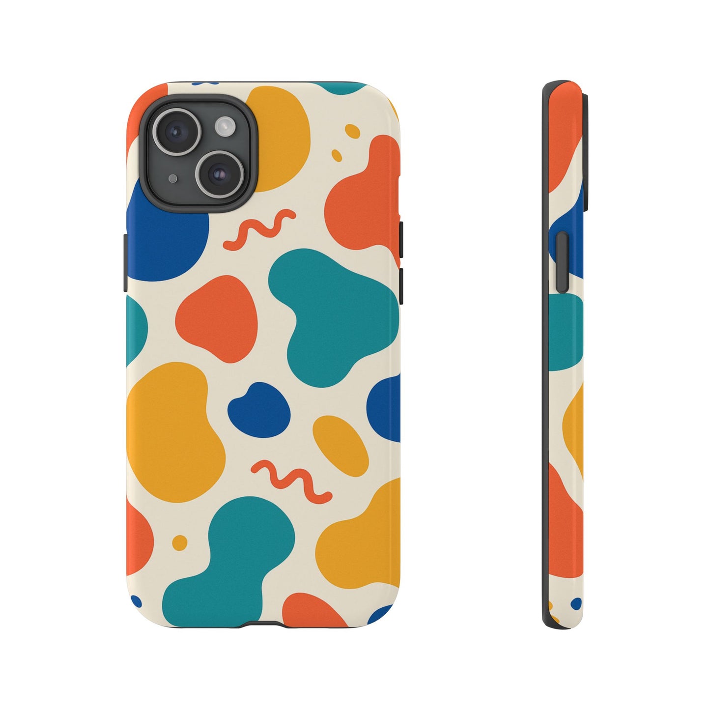 Colorful Phone Case with Abstract Design, Stylish Phone Cover, Trendy Tech Accessory for Her, Unique Gift Idea, Fun Patterned Case