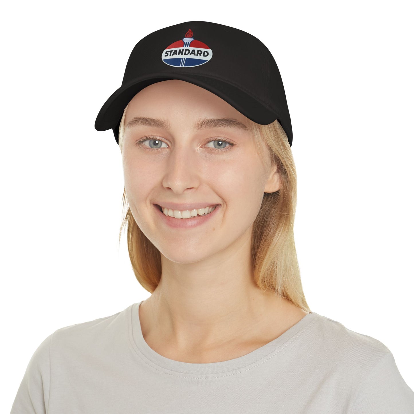 Vintage Style Low Profile Baseball Cap with Standard Logo, Perfect for Casual Outings, Cap Gift, Summer Hat, Outdoor Activities