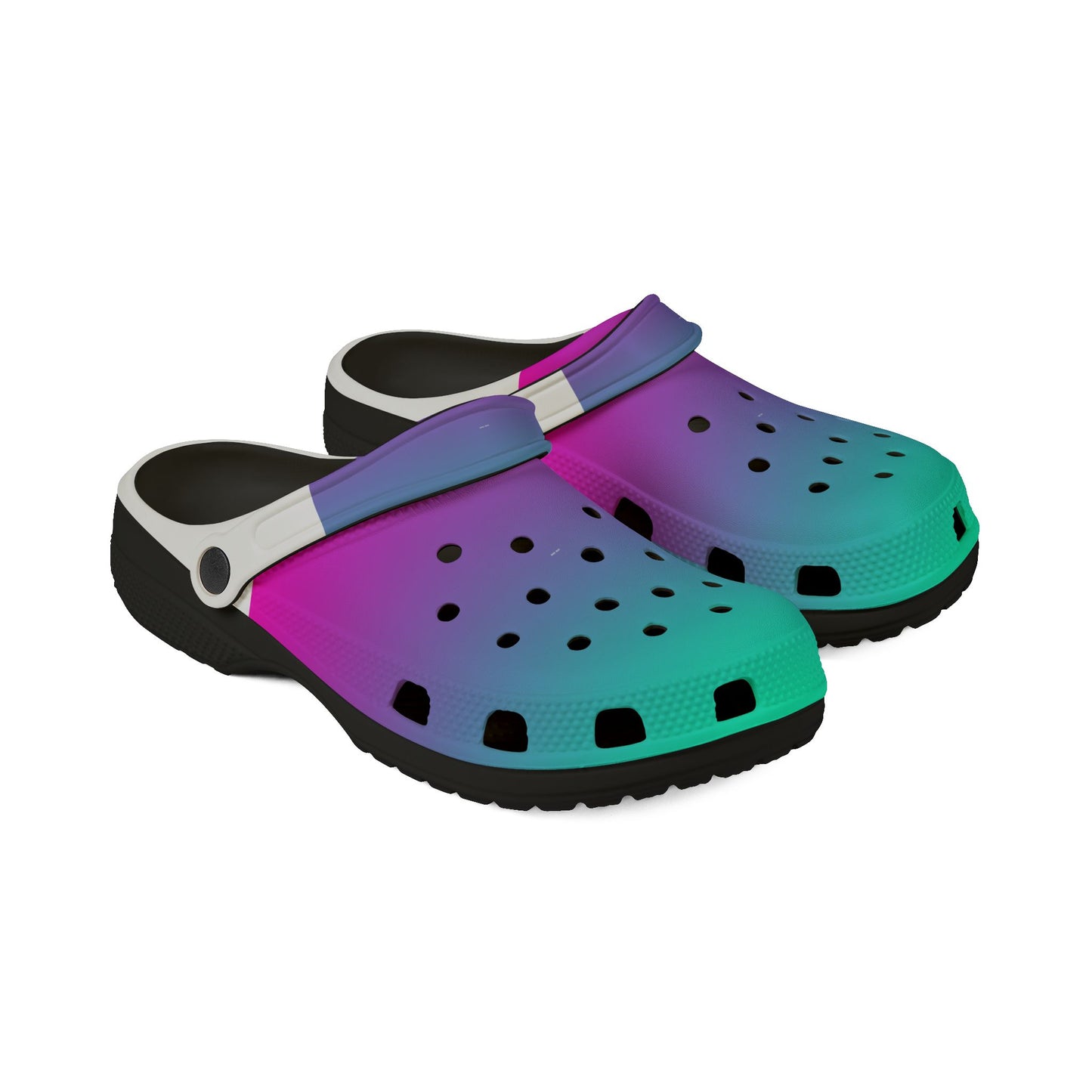 Vibrant AOP EVA Foam Clogs, Trendy Slip-On Shoes for Summer, Beachwear Footwear, Colorful Casual Footwear, Unique Summer Gift