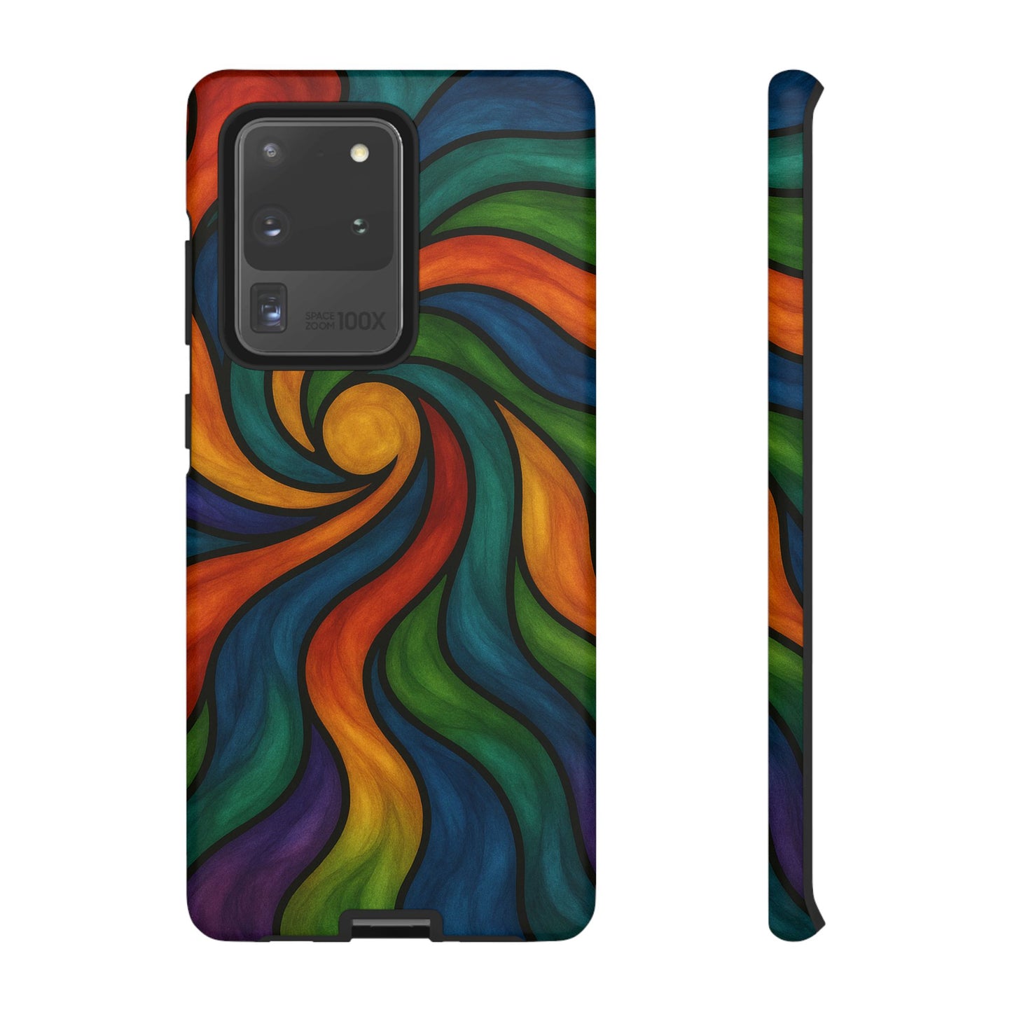 Colorful Swirl Phone Case | Tough Cases, Vibrant Design, Gift for Art Lovers, Funky Case, Unique Phone Accessories