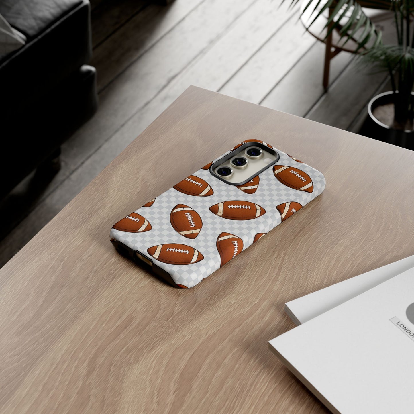 Football Phone Case, Tough Cases for Sports Fans, Unique Gift for Football Lovers, Protective Decor, Athletic Accessories