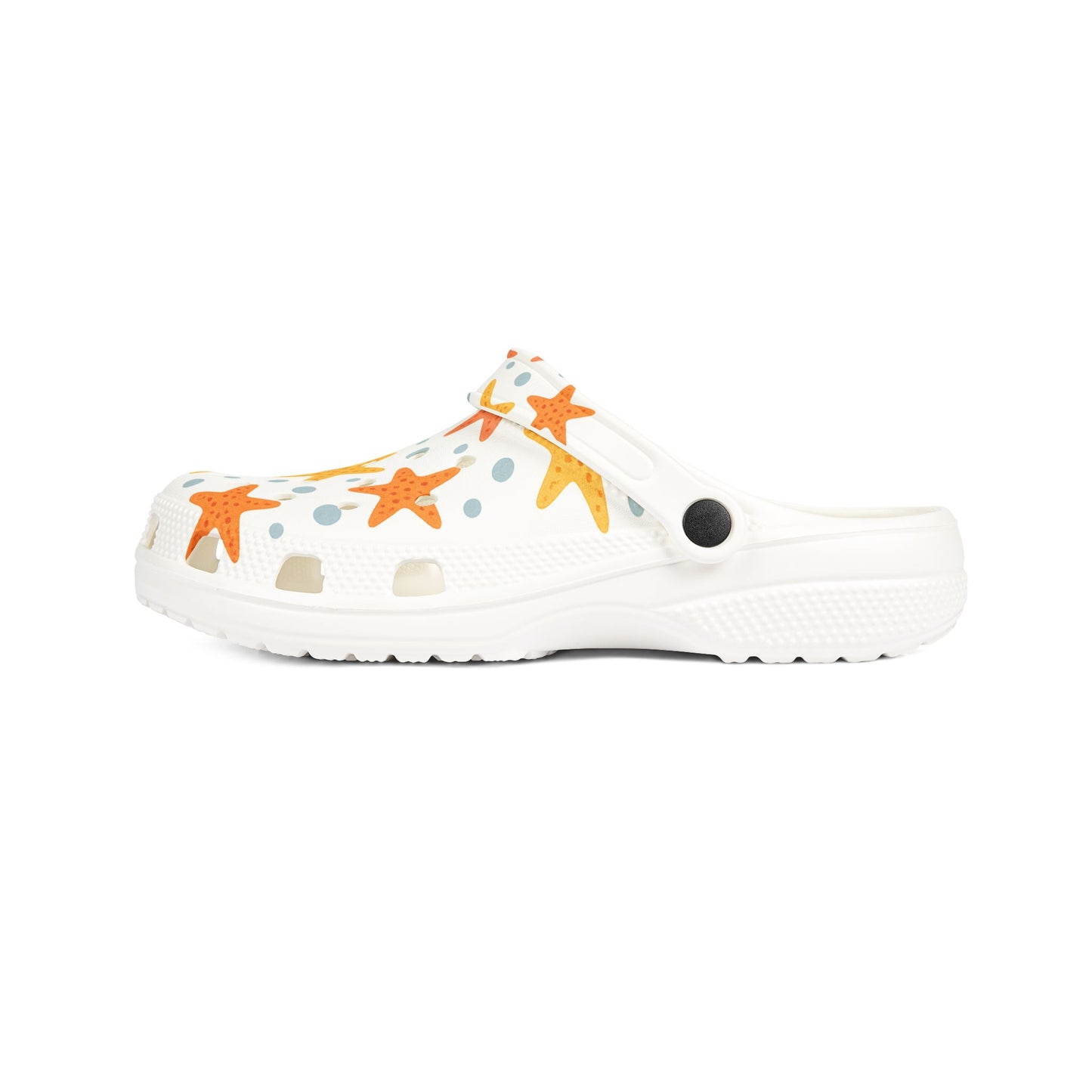 Colorful Starfish EVA Foam Clogs, Summer Footwear, Beach Shoes, Comfortable Garden Clogs, Fun Poolside Slip-Ons