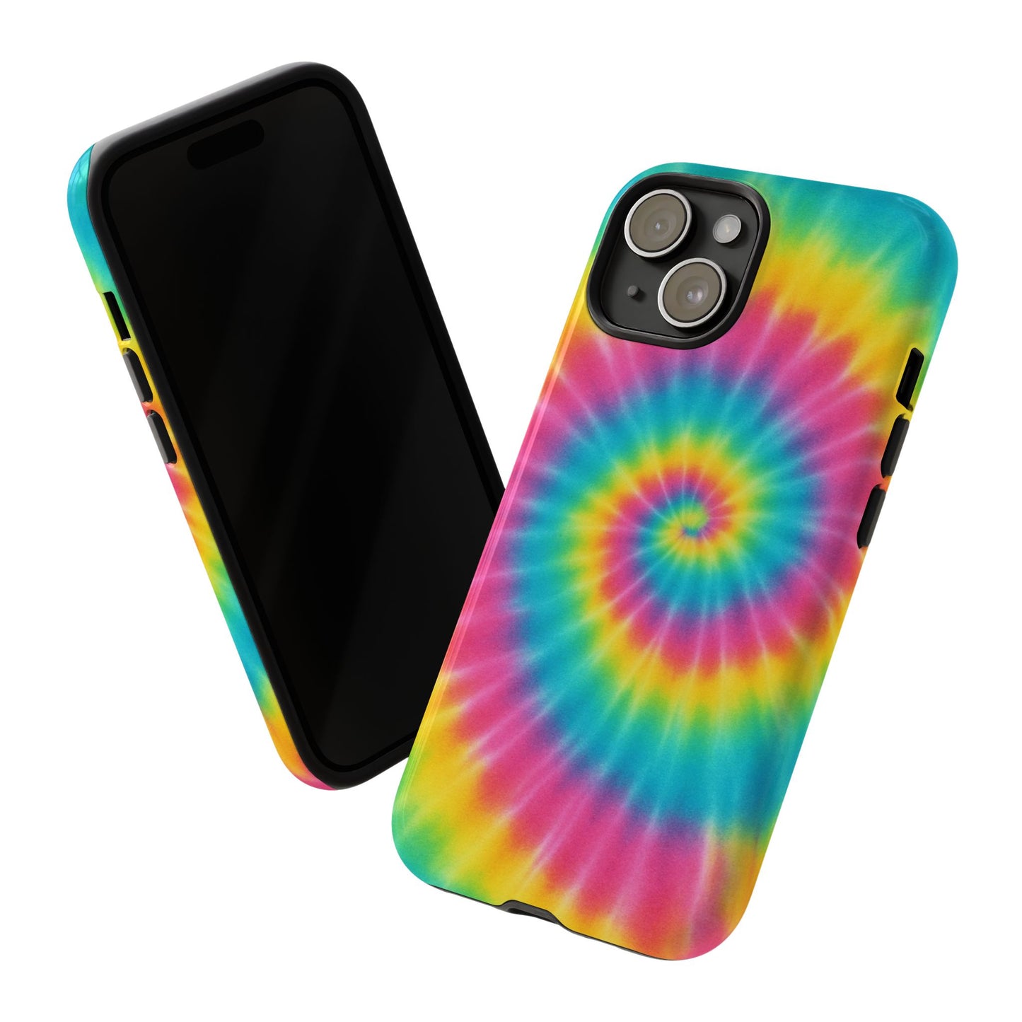 Colorful Tie-Dye Phone Case, Vibrant Phone Cover, Boho Style Accessory, Gift for Teens, Trendy Phone Accessories