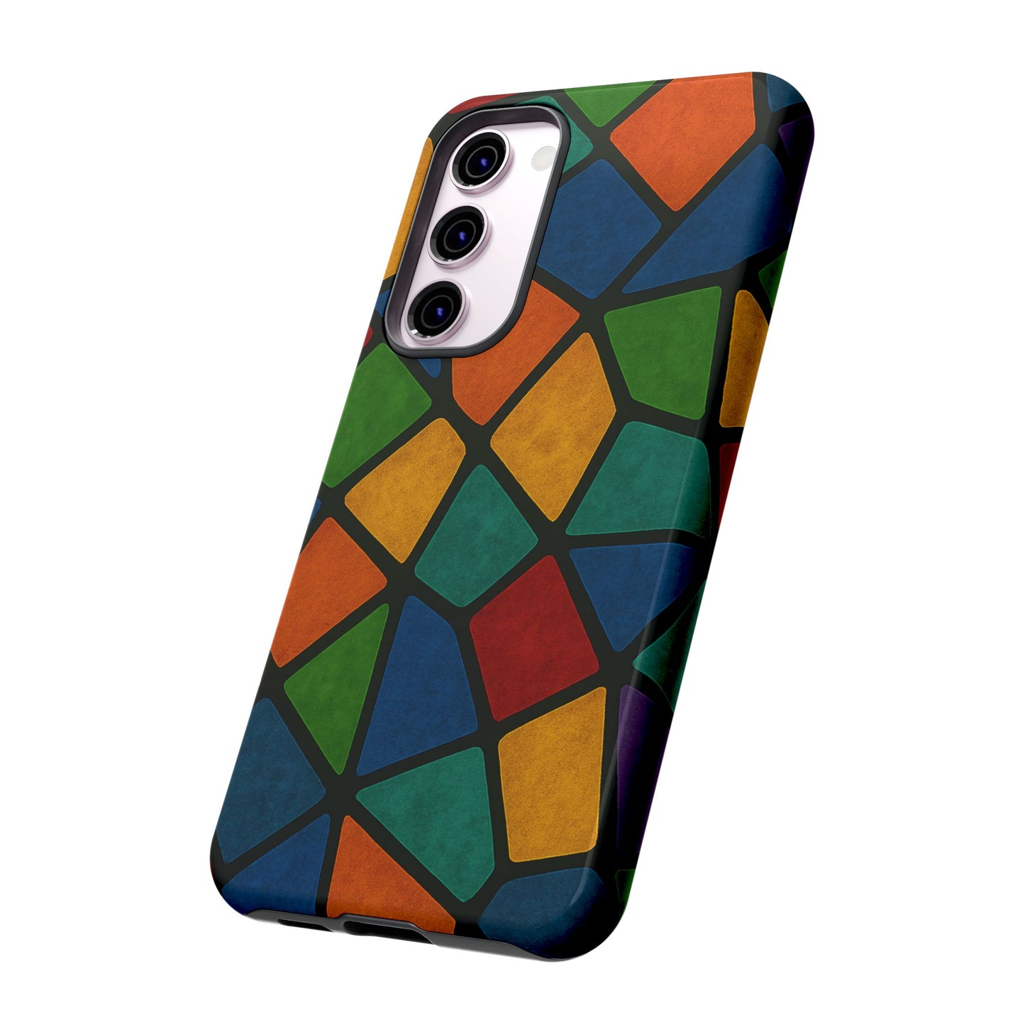 Colorful Mosaic Phone Case, Tough Cell Phone Cover, Vibrant Smartphone Protector, Unique Gift for Weddings, Birthday, Holidays