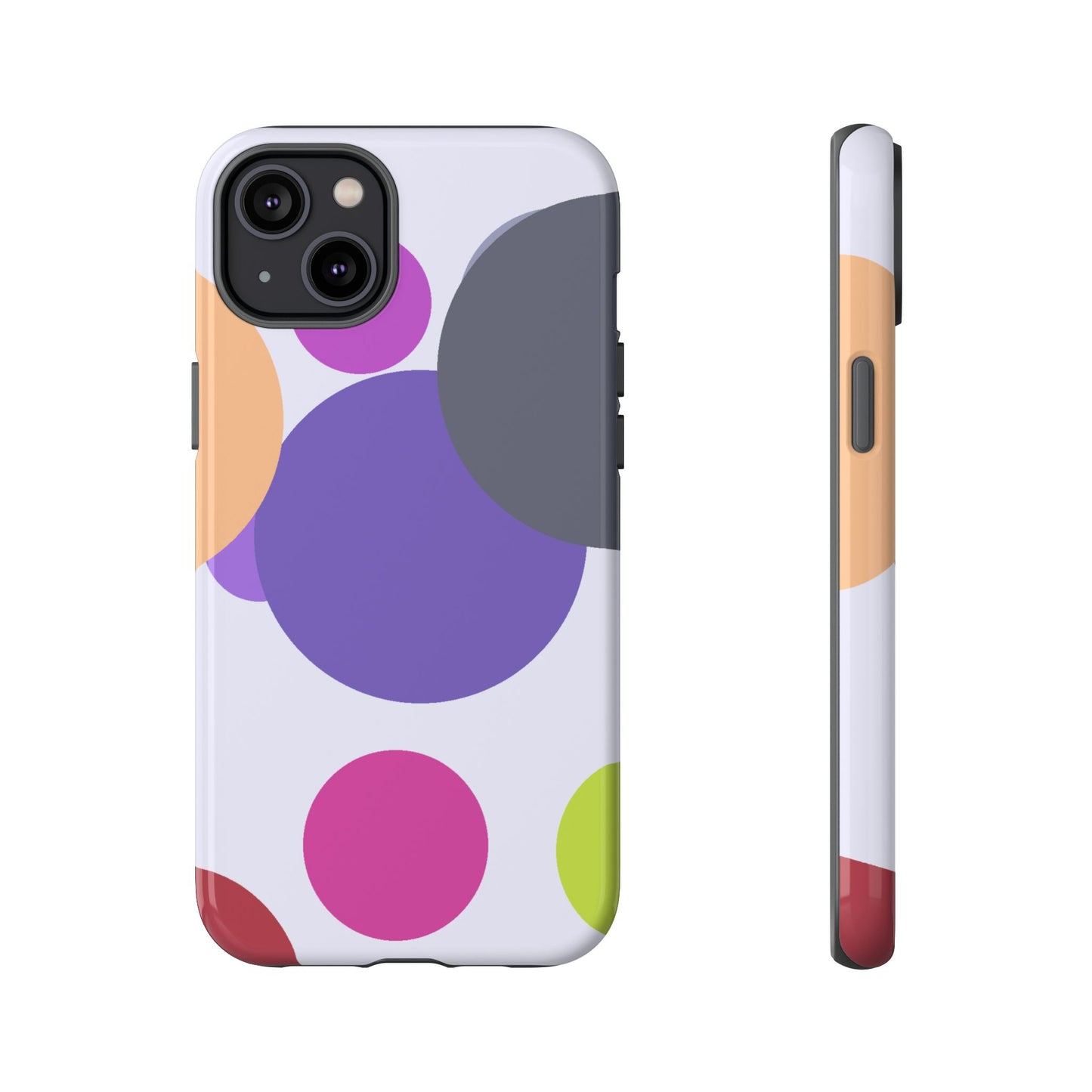 Colorful Geometric Phone Case, Bold Protective Cover for iPhone, Unique Gift for Trendy Teens, Fun Customizable Cases, Modern Design