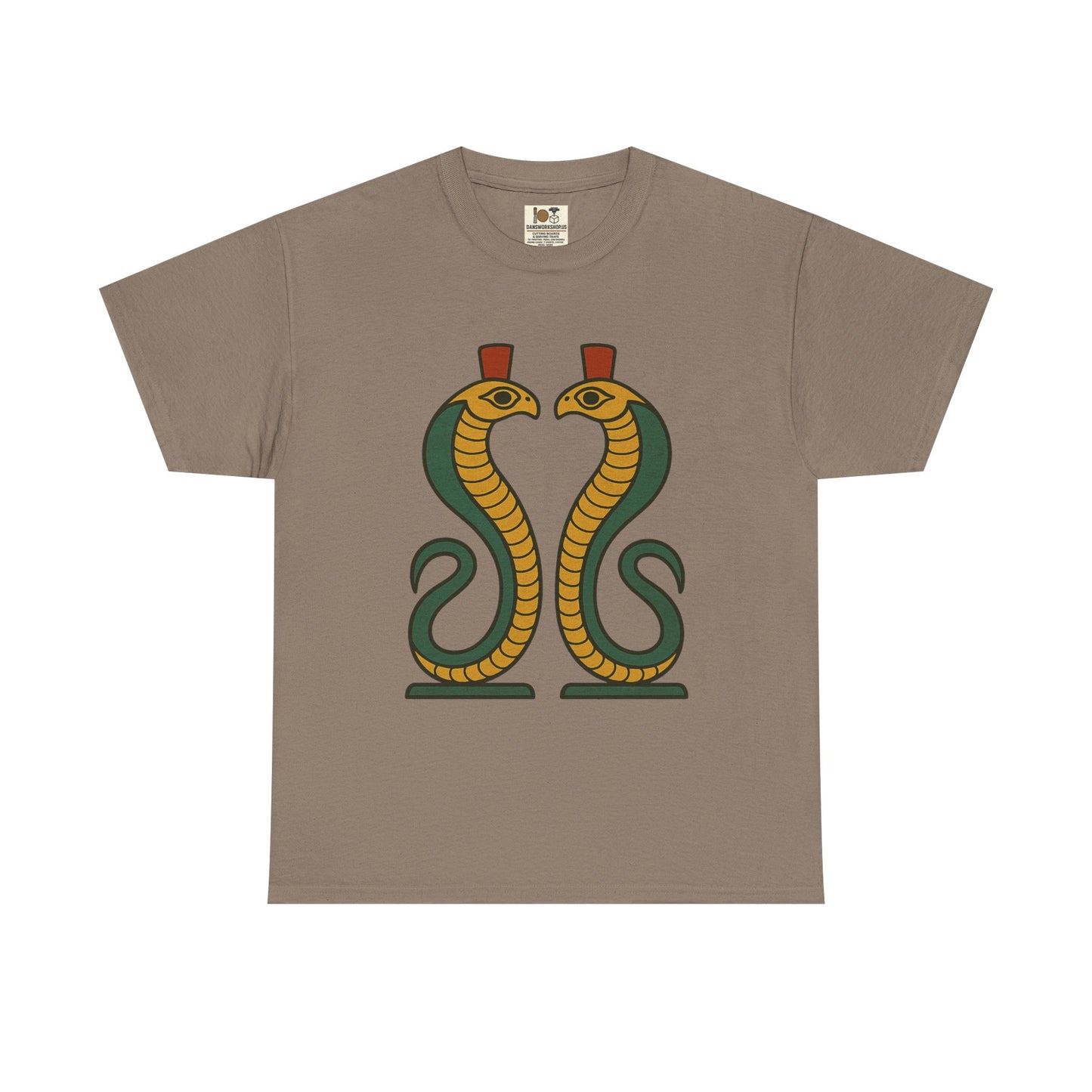 Cobra Graphic Tee - Unisex Heavy Cotton T-Shirt, Vintage Snake T-Shirt, Cool Graphic Tee, Animal Lover Gift, Summer Casual Wear, Egyptian