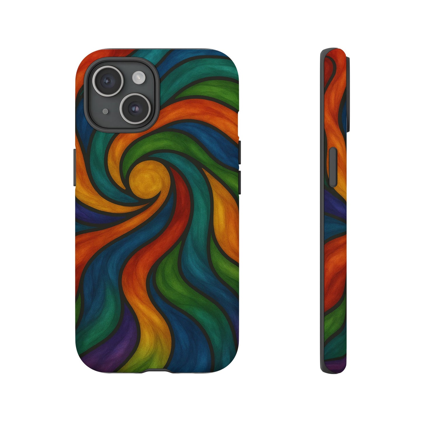 Colorful Swirl Phone Case | Tough Cases, Vibrant Design, Gift for Art Lovers, Funky Case, Unique Phone Accessories