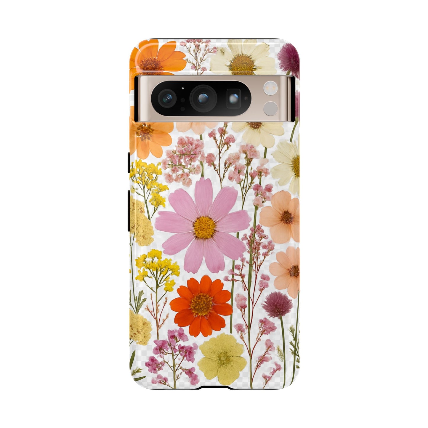 Floral Phone Case - Tough Cases, Stylish Protective Cover, Flower Design, Trendy Gift, Nature Lover Accessory, DRIED FLOWERS