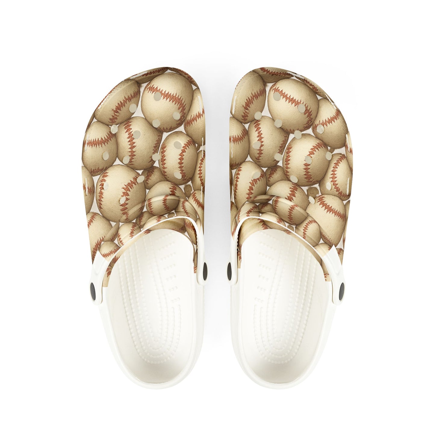 Baseball Print EVA Foam Shoes, Comfortable Clogs, Sports Fan Footwear, Perfect Gift for Athletes, Unique Casual Shoes